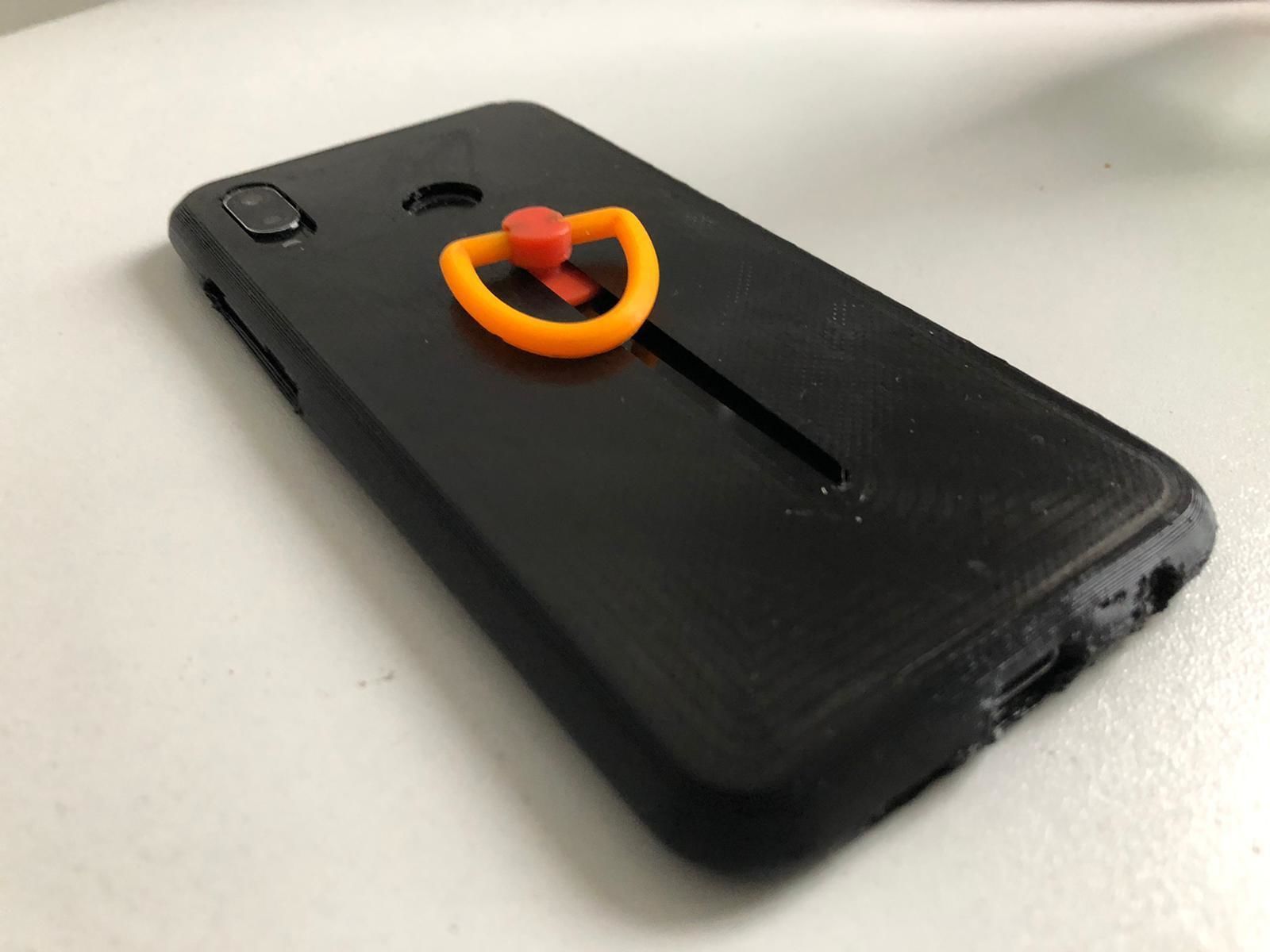 Smartphone Case for Huawei p20 lite with holding ring Free 3D print model_2