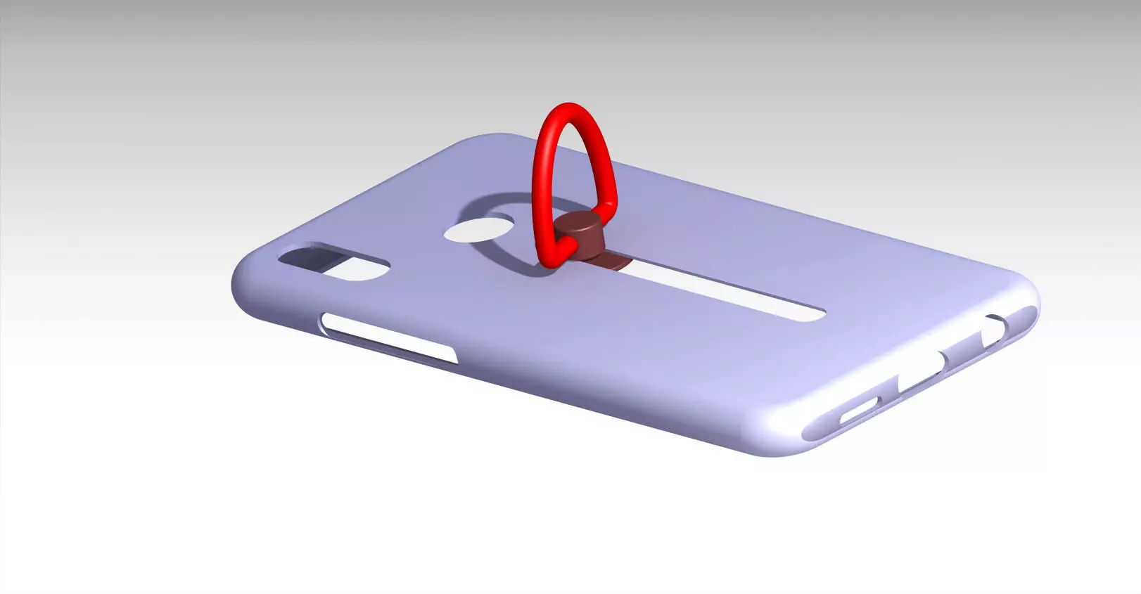 Smartphone Case for Huawei p20 lite with holding ring Free 3D print model_0