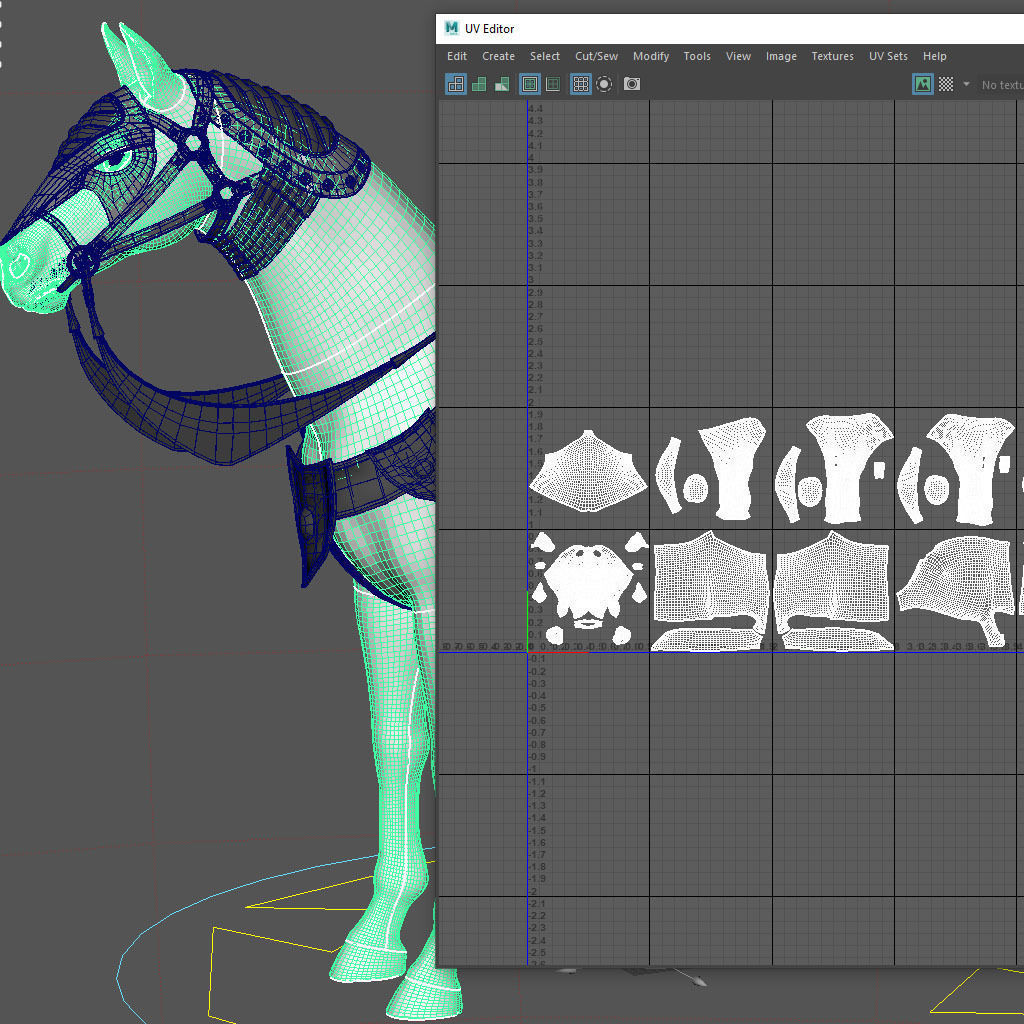 War horse 3D model_14