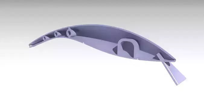 Fishing lure  similar to the Turus Ukko Wobbler 3D print model