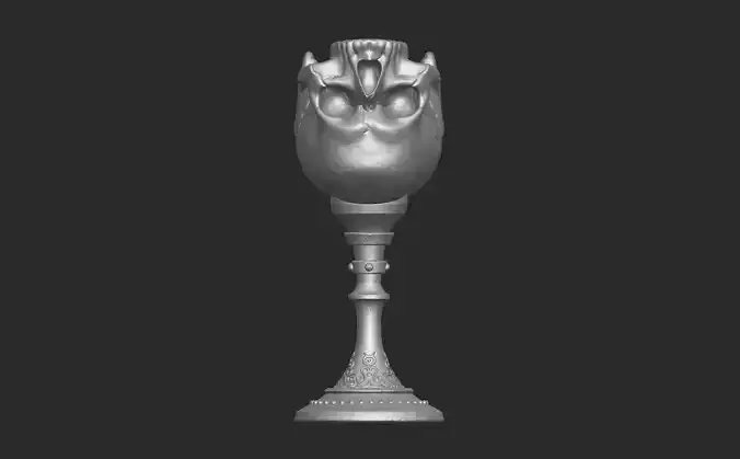 Skull cup or goblet for 3D printing 3D print model