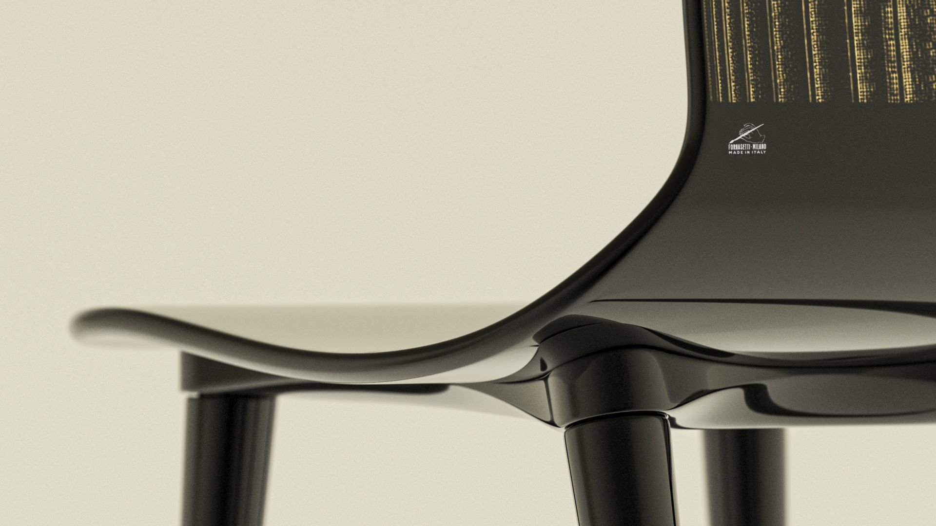 Fornasetti Capitello Corinzio and Jonico Chair Low-poly 3D model_13