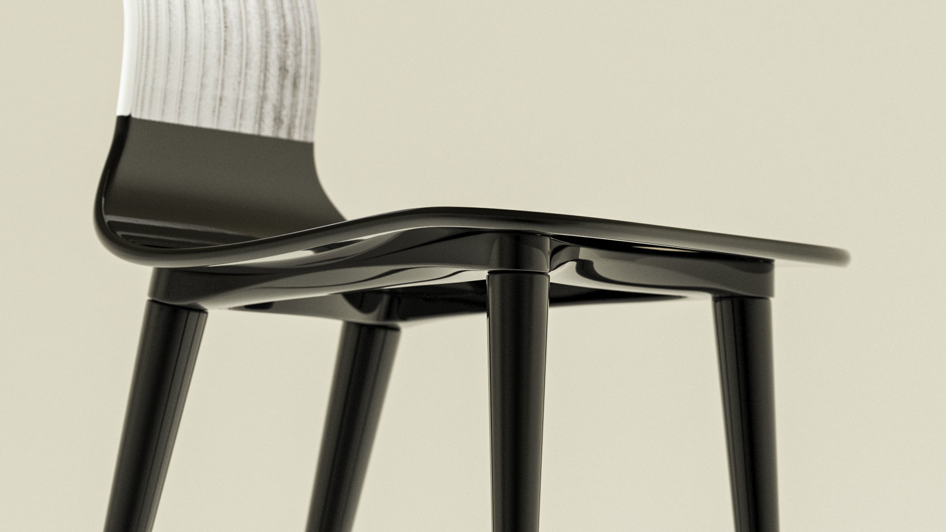 Fornasetti Capitello Corinzio and Jonico Chair Low-poly 3D model_12