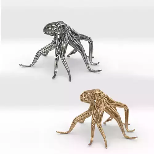 Octopus orange 3D print model
