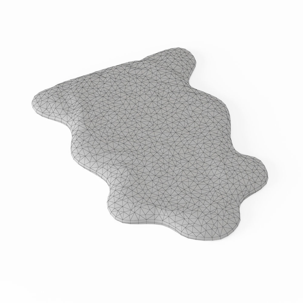 Forsyth New Zealand Sheepskin Fur Black 3D model_4