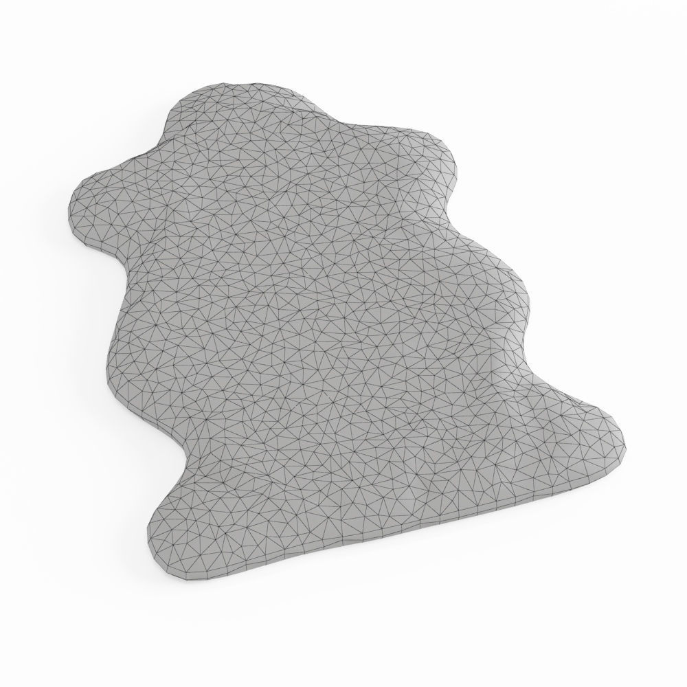 Forsyth New Zealand Sheepskin Fur Black 3D model_5