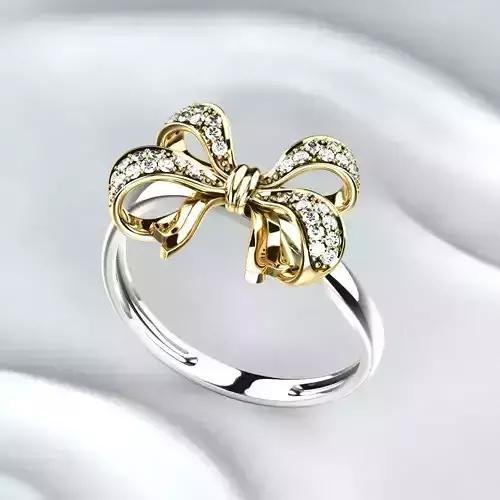 Bow Golden Ring 3D print model