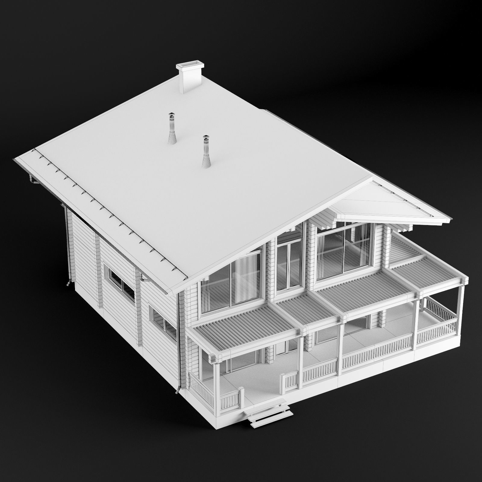 Modern house 02 3D model_31