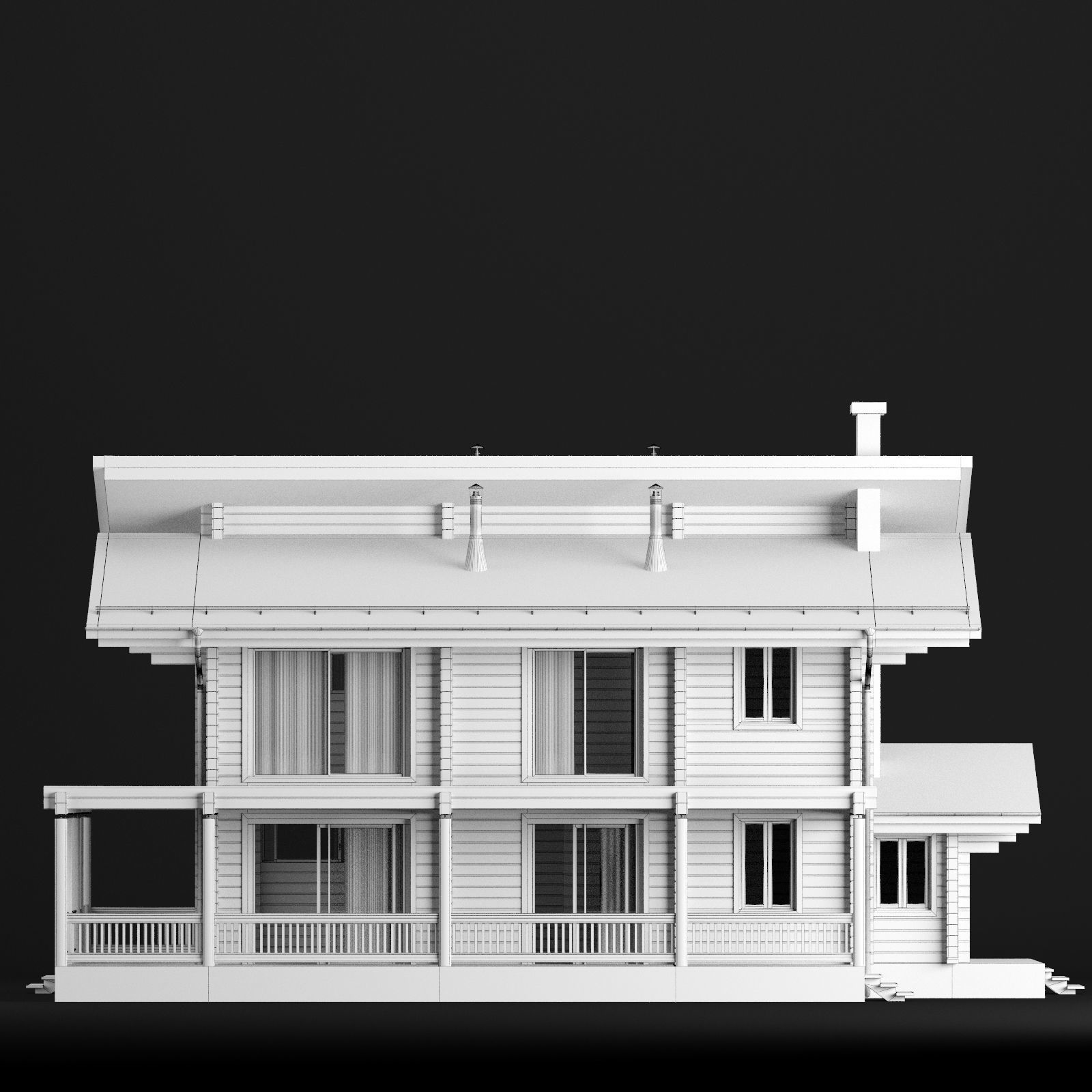 Modern house 02 3D model_29
