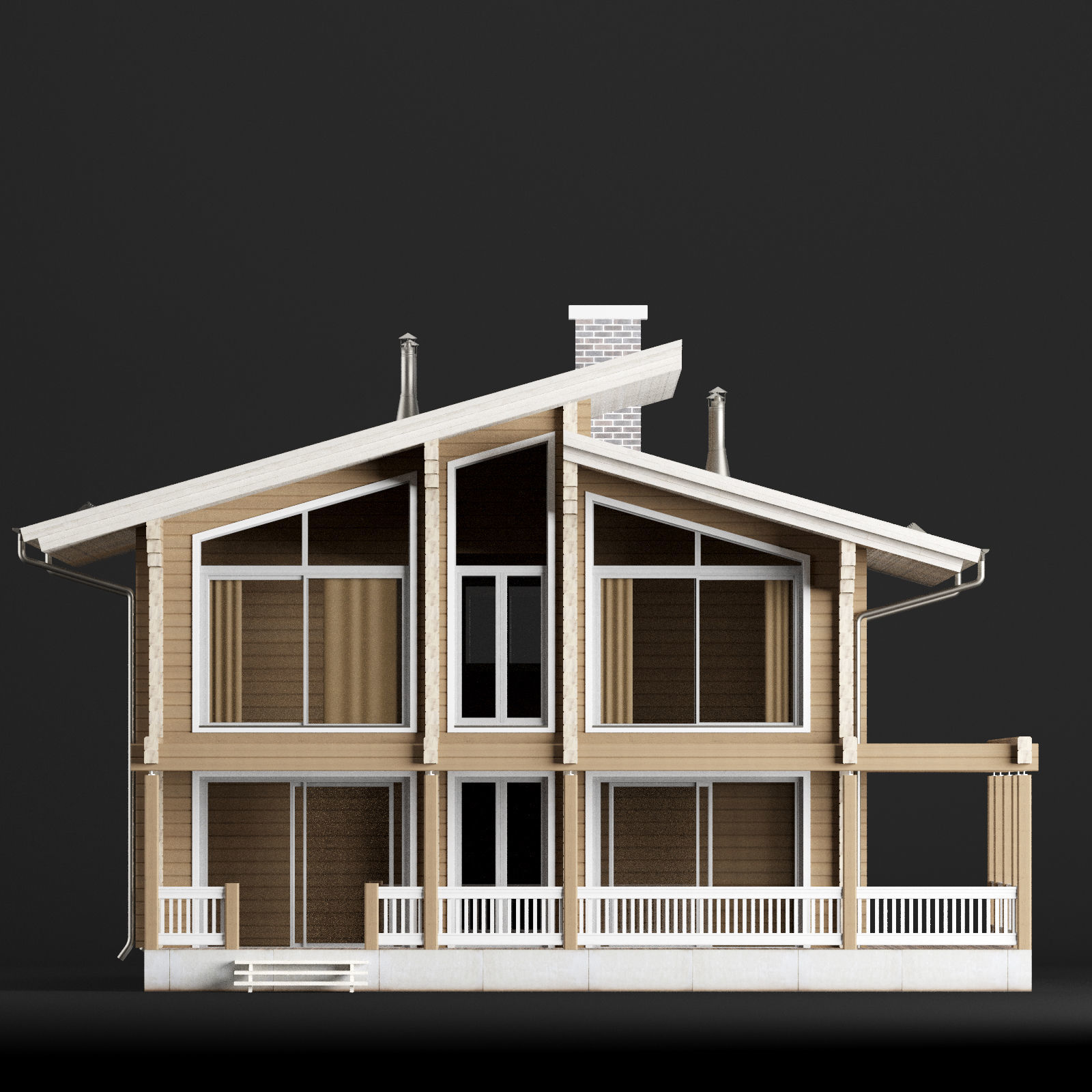 Modern house 02 3D model_22