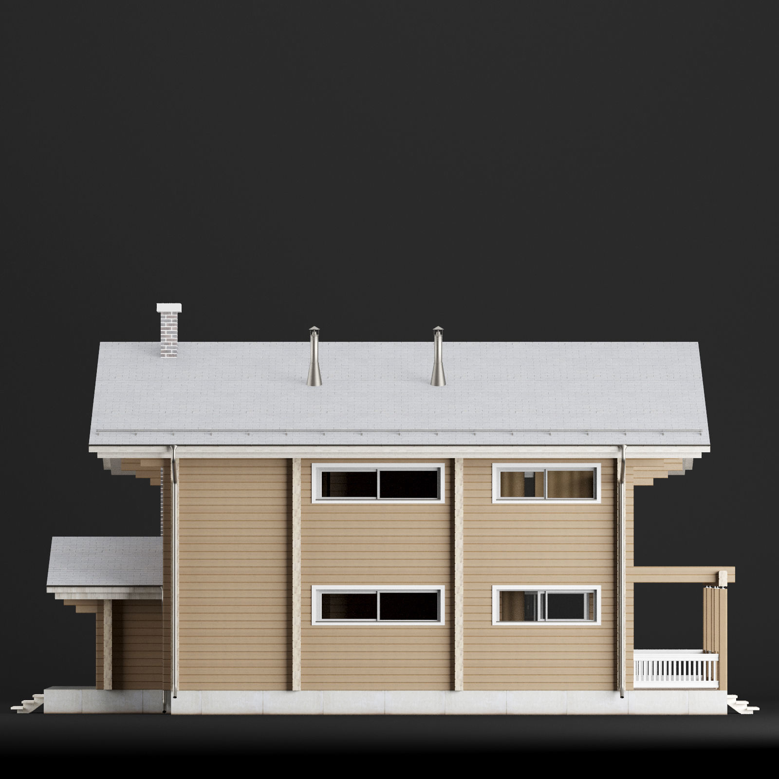 Modern house 02 3D model_24