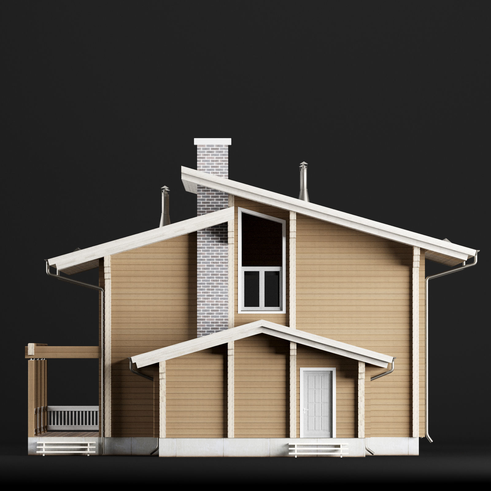 Modern house 02 3D model_26