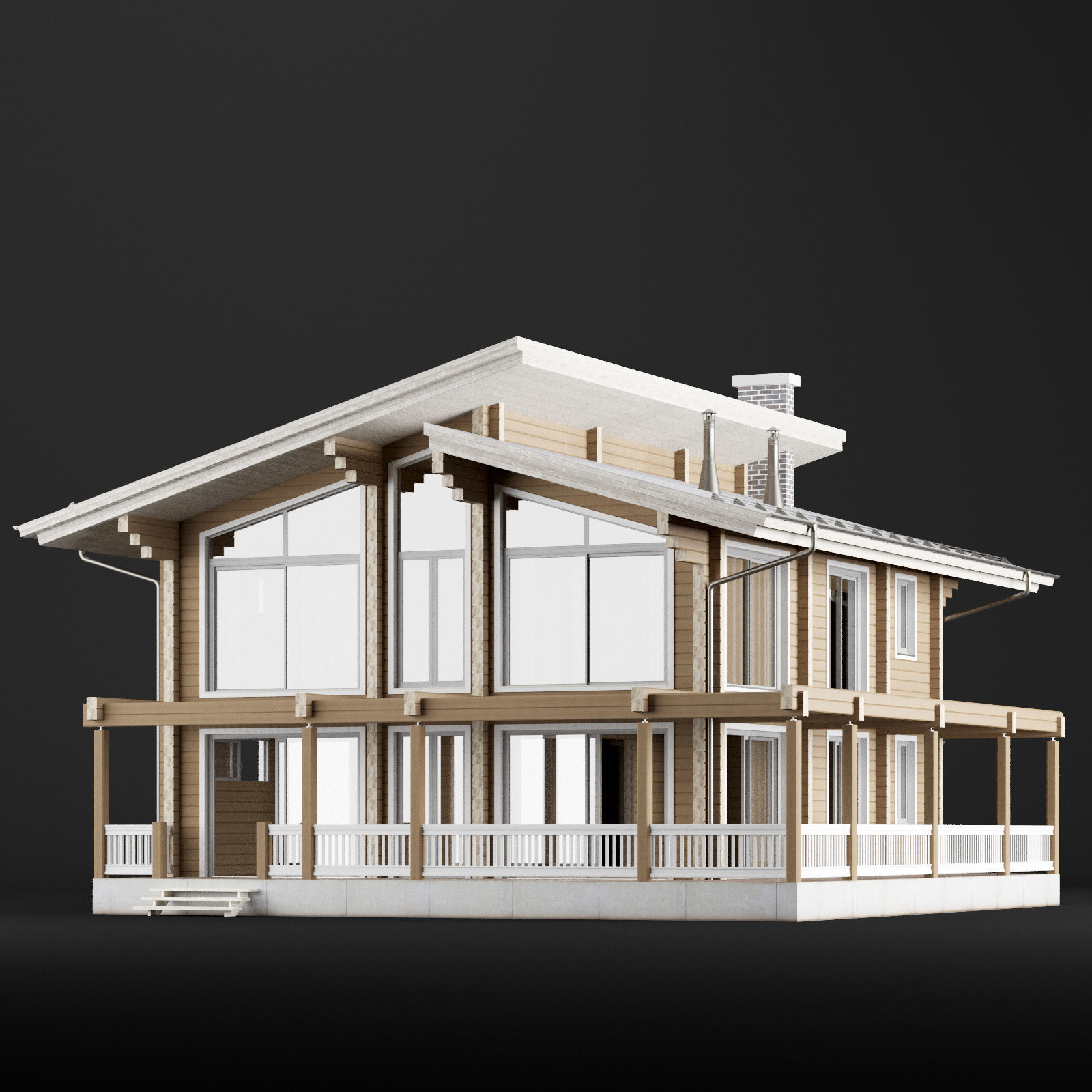 Modern house 02 3D model_20