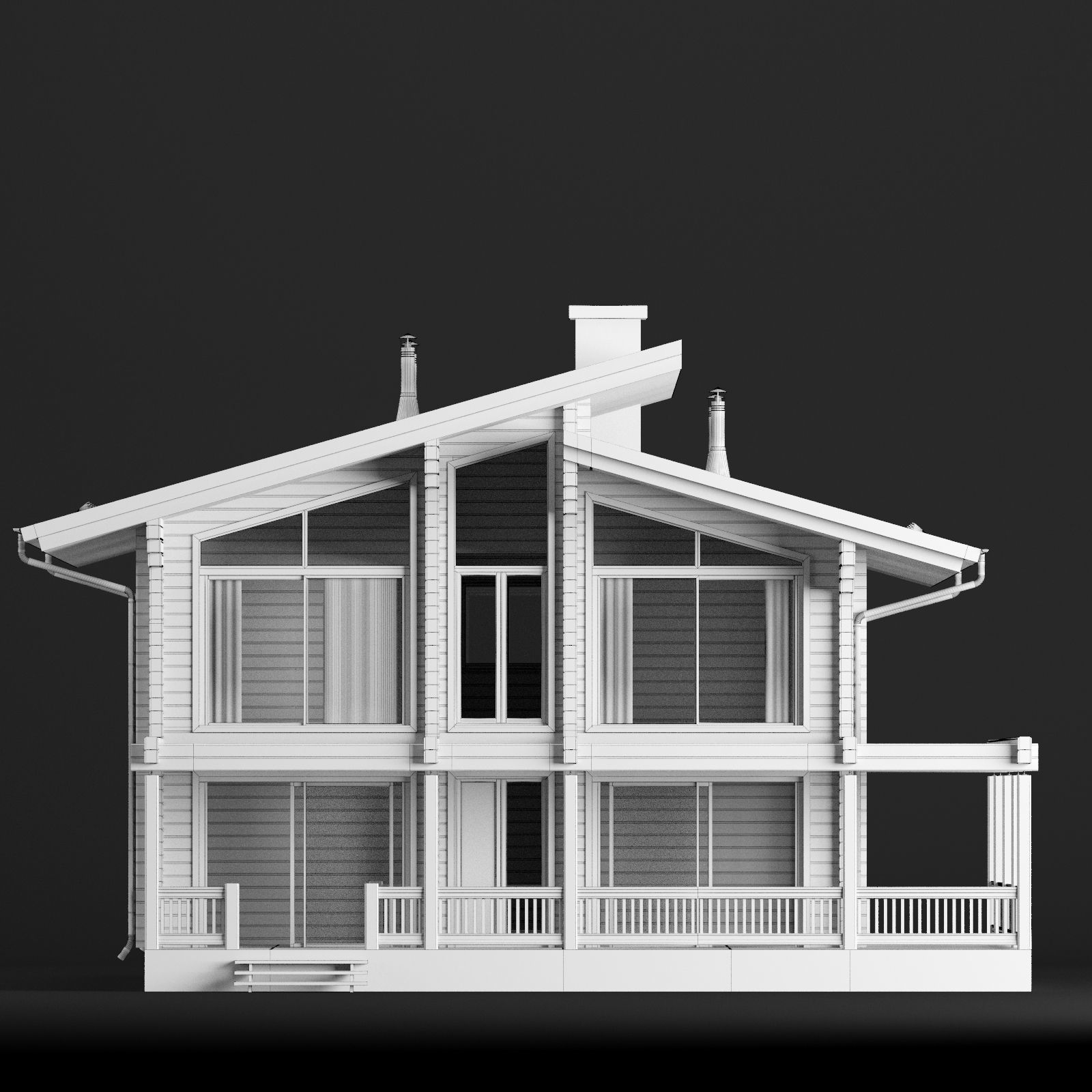 Modern house 02 3D model_23