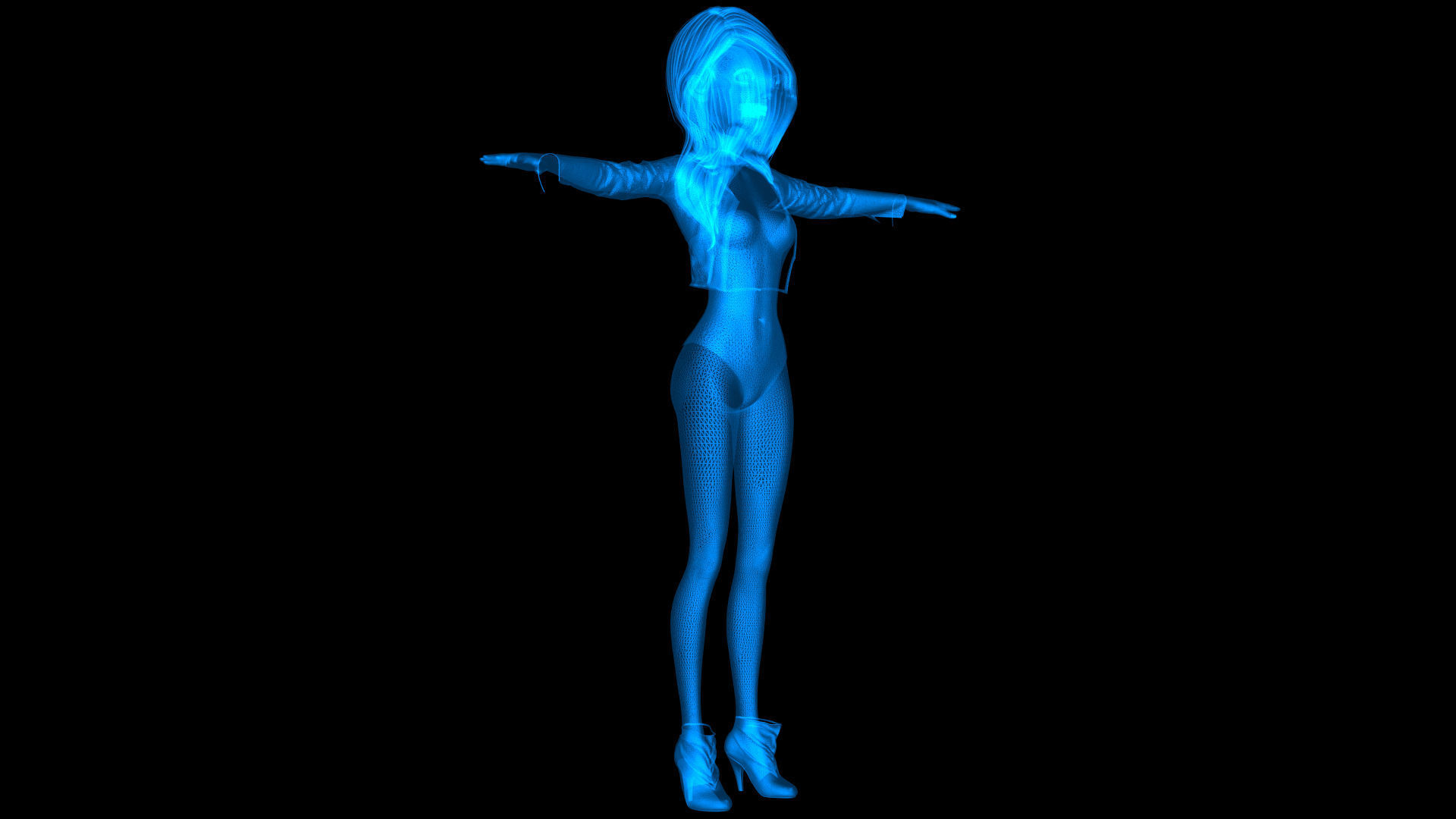 Black Canary Toon - Justice League Unlimited - DCAU 3D model_2