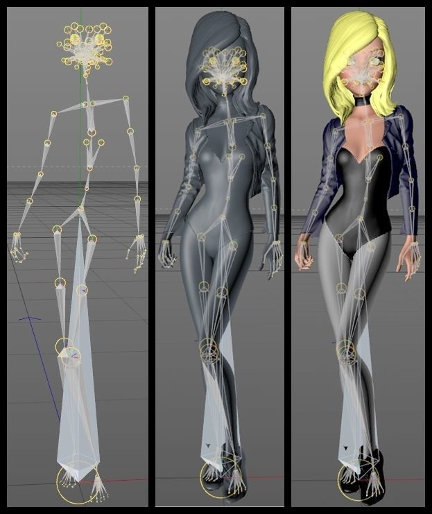 Black Canary Toon - Justice League Unlimited - DCAU 3D model_10