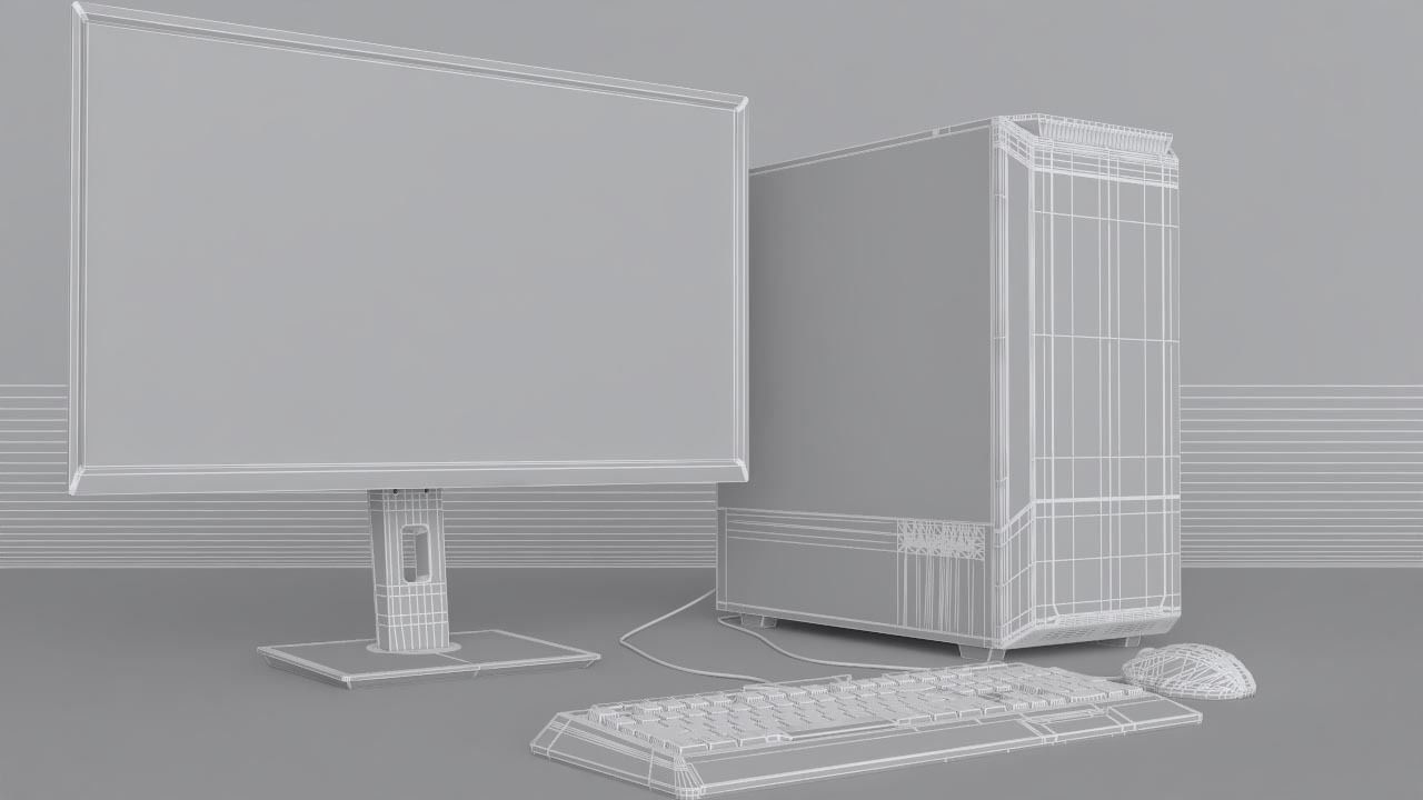 Gaming Desktop PC 3D model_11