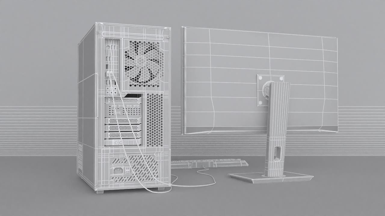 Gaming Desktop PC 3D model_13