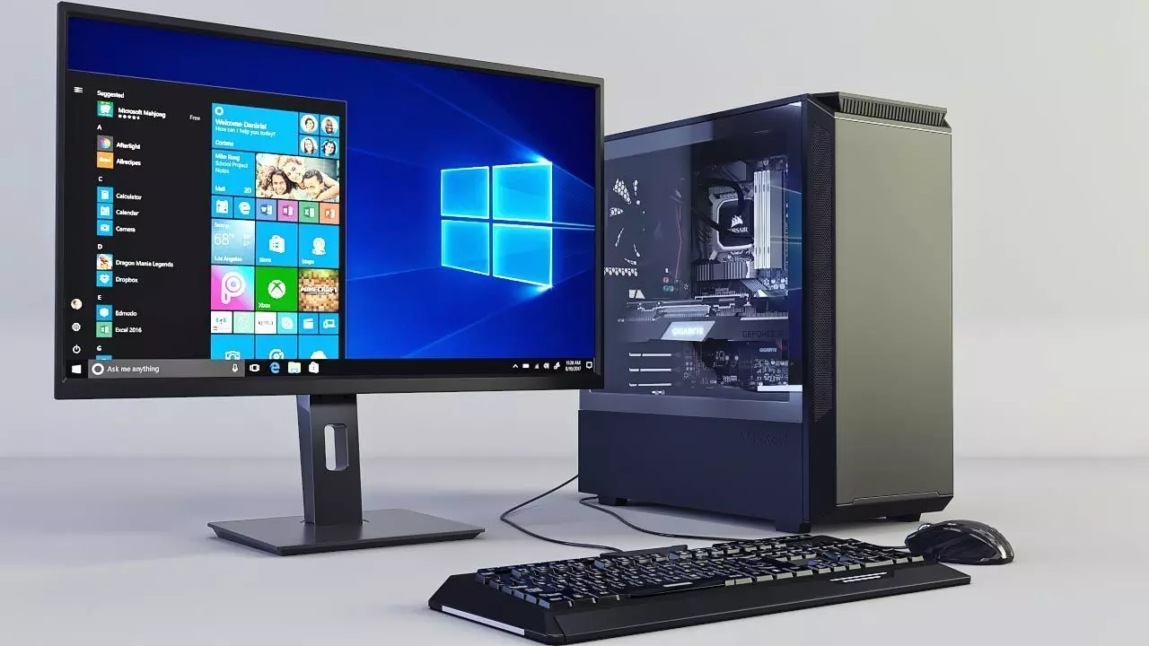 Gaming Desktop PC 3D model_0