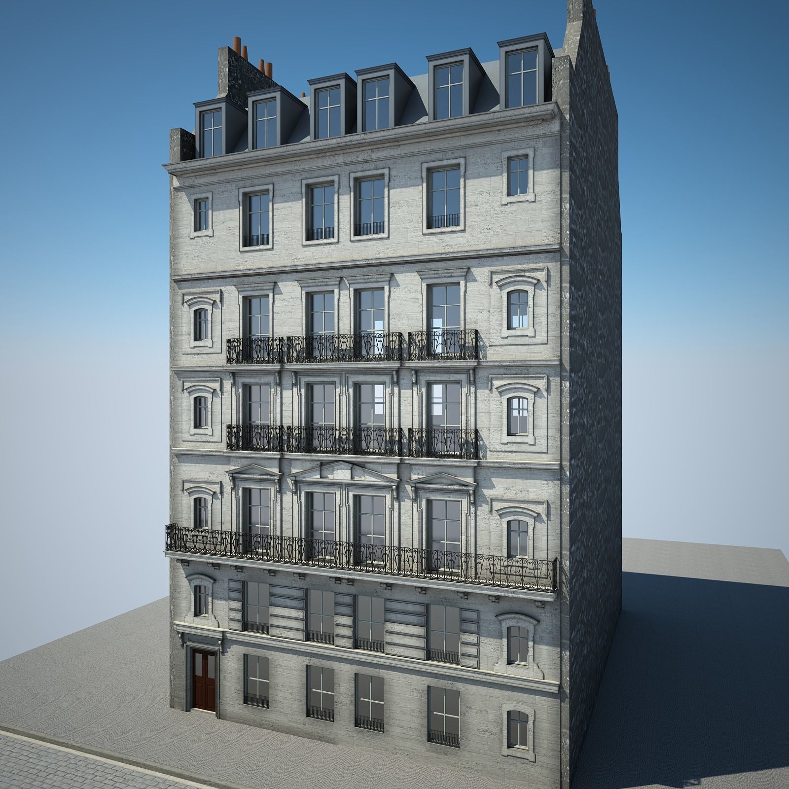 Old Building V 3D model_6