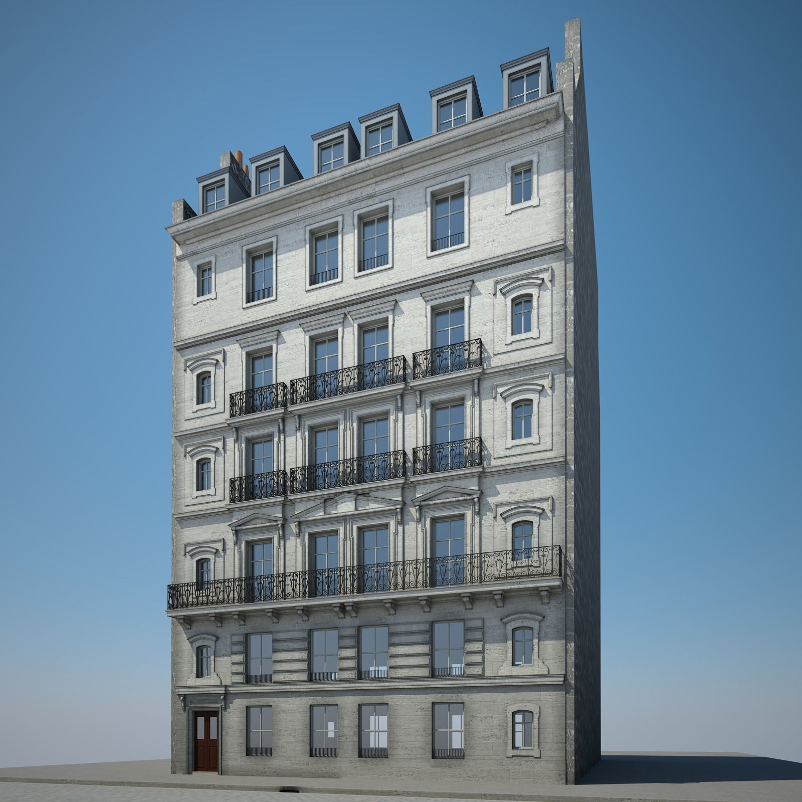 Old Building V 3D model_1