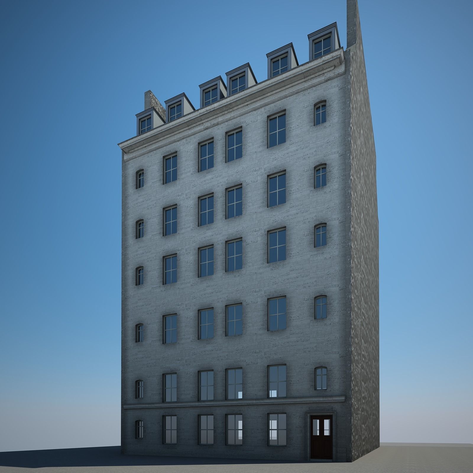 Old Building V 3D model_7
