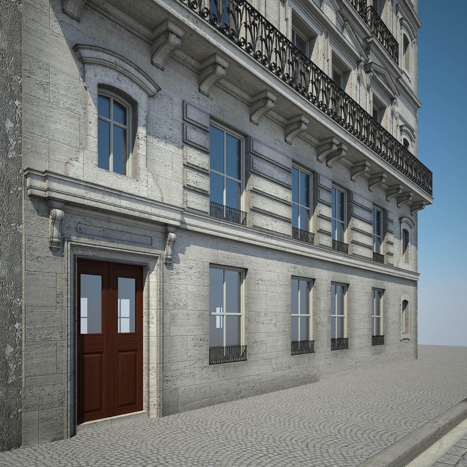 Old Building V 3D model_3