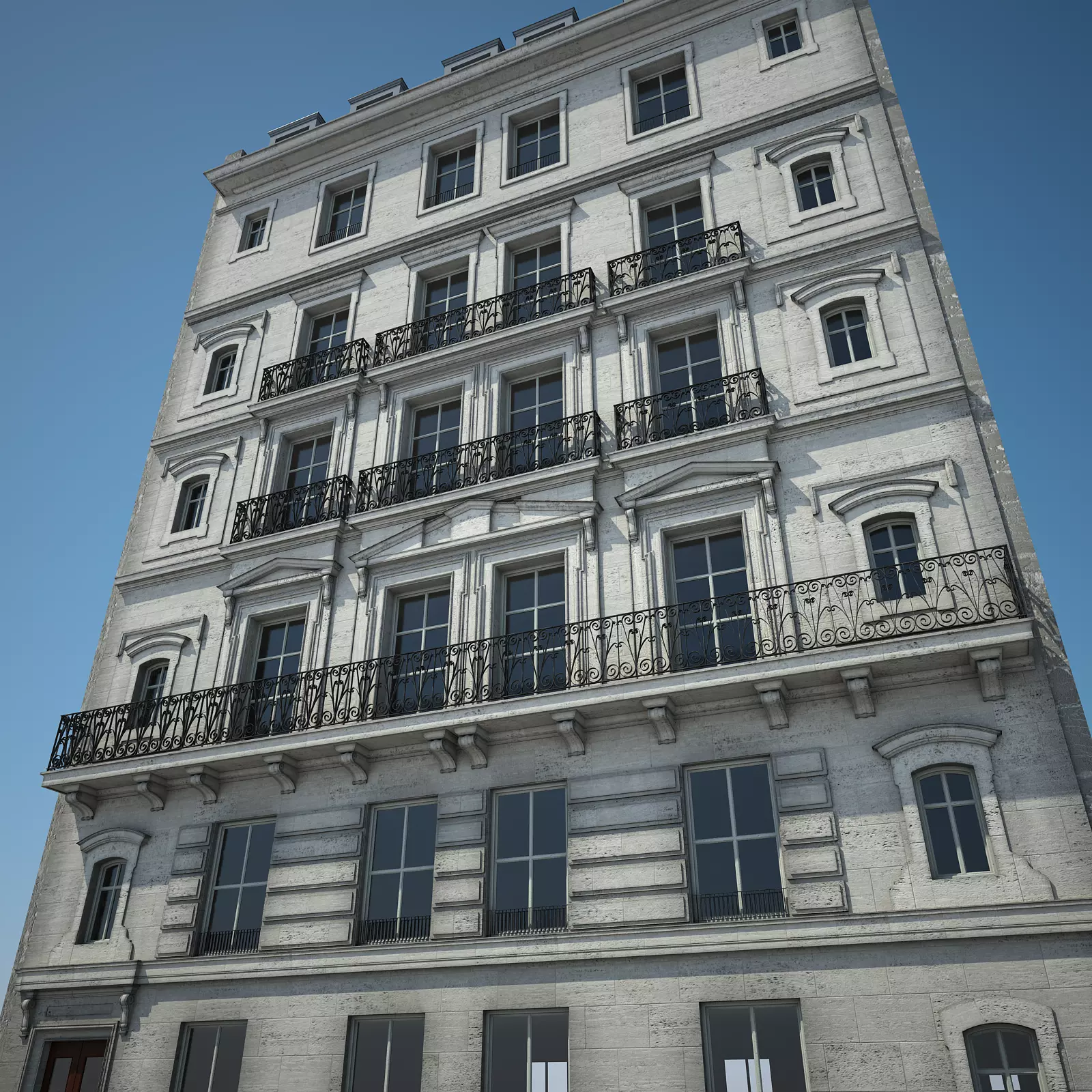 Old Building V 3D model_0