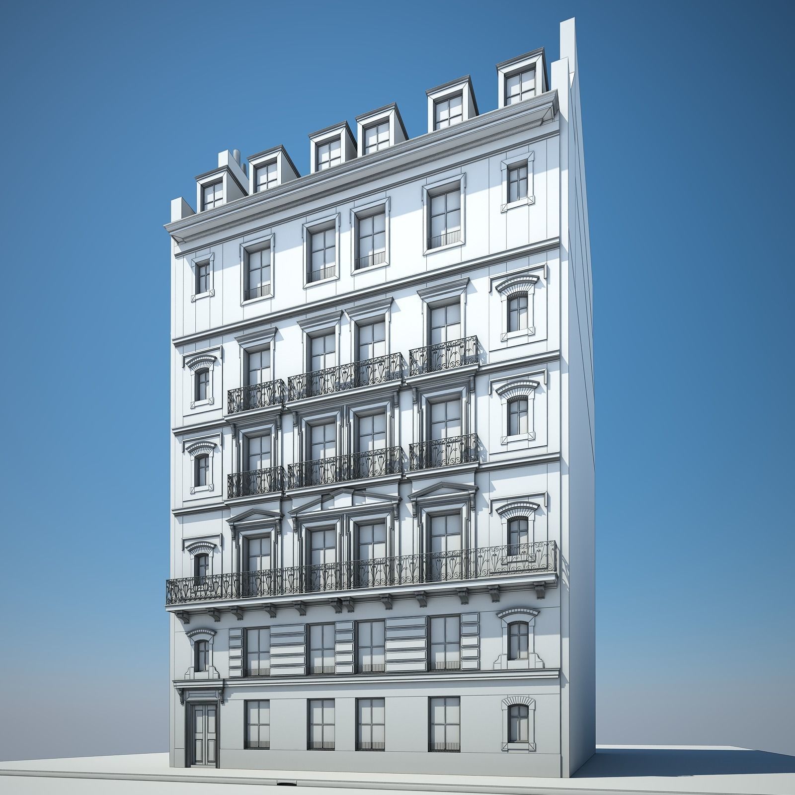 Old Building V 3D model_9