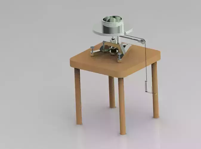 Moment of Inertia Lab Apparatus 3D model