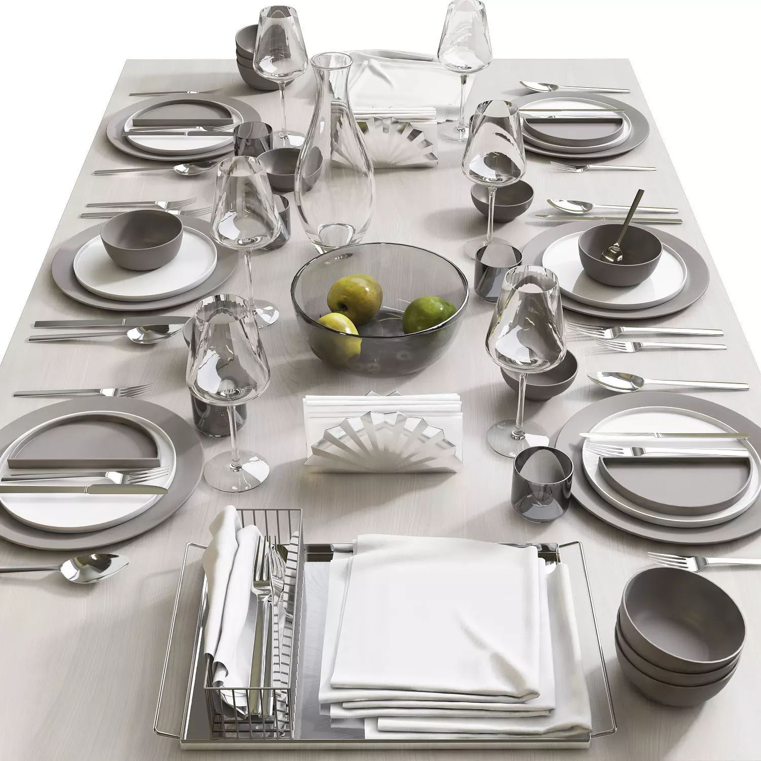 Table setting 8 3D model_0