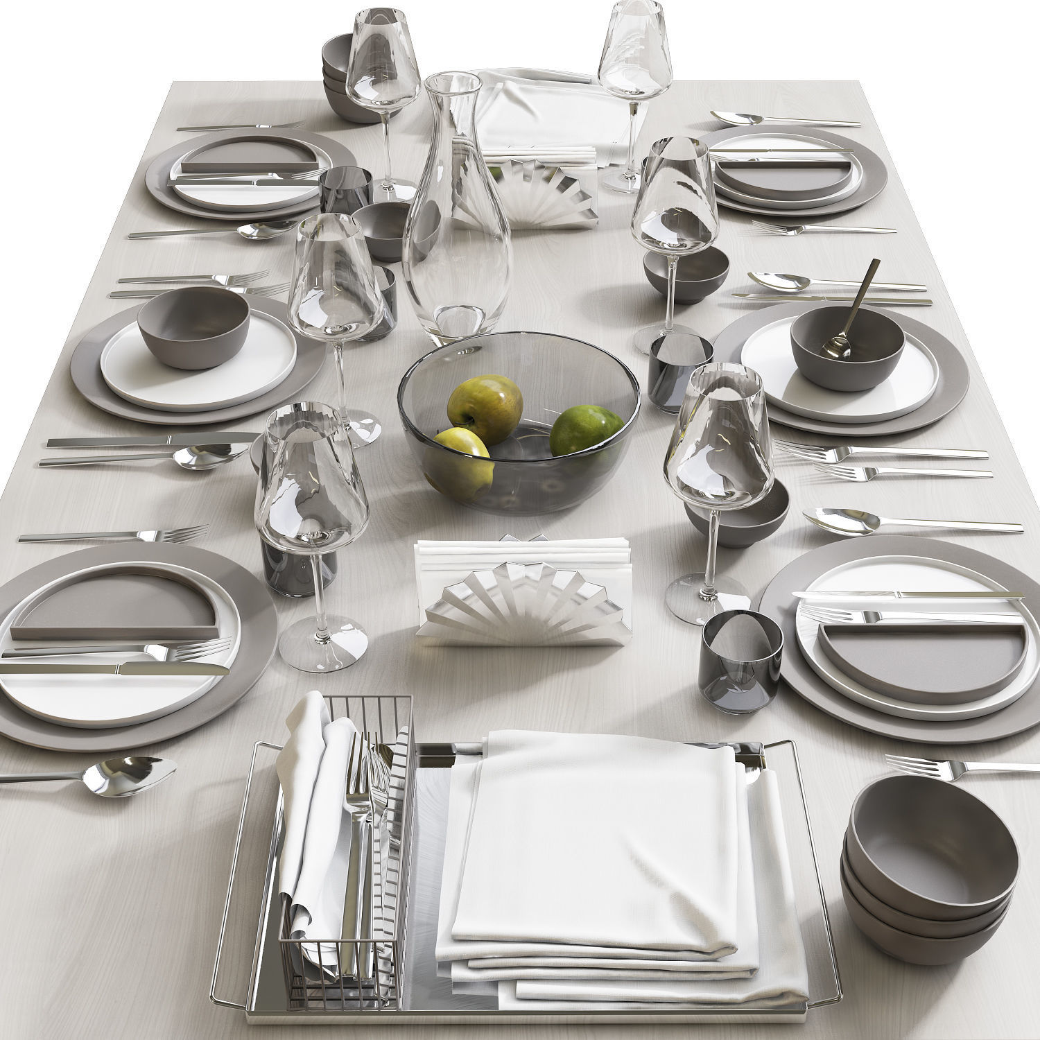 Table setting 8 3D model_1
