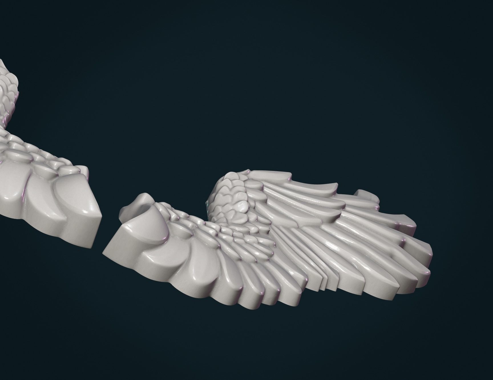 Wings Relief 3D print model_10