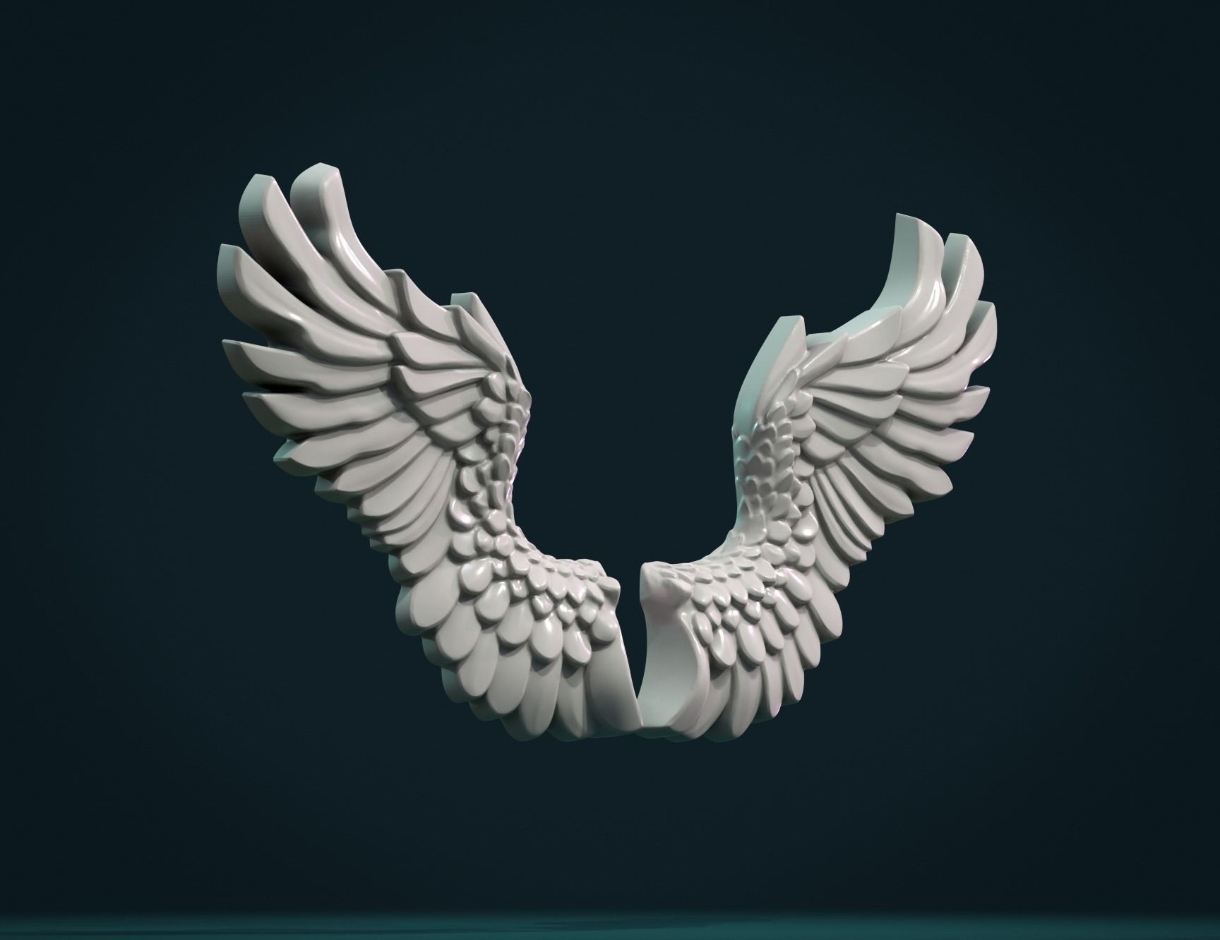 Wings Relief 3D print model_3