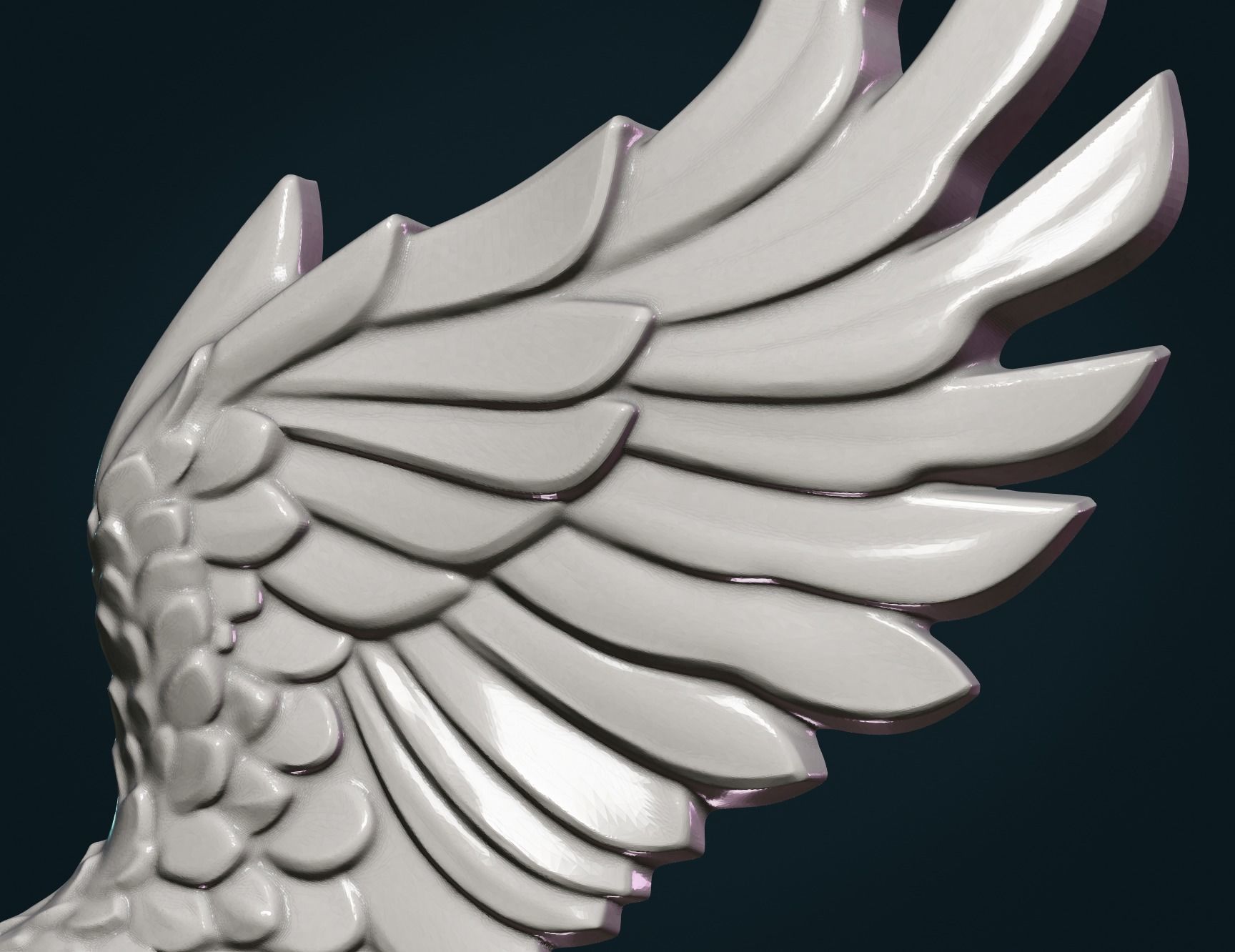 Wings Relief 3D print model_12