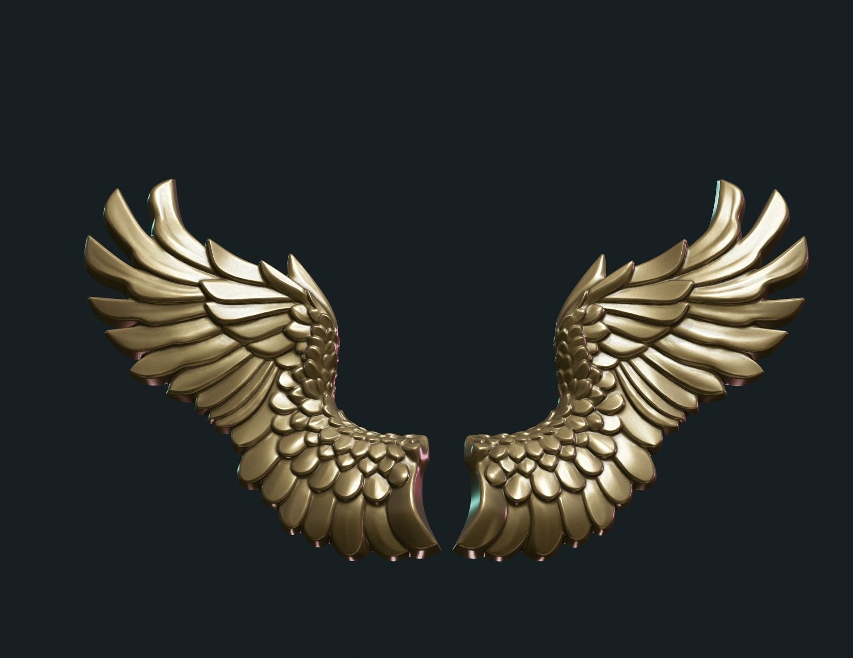 Wings Relief 3D print model_15