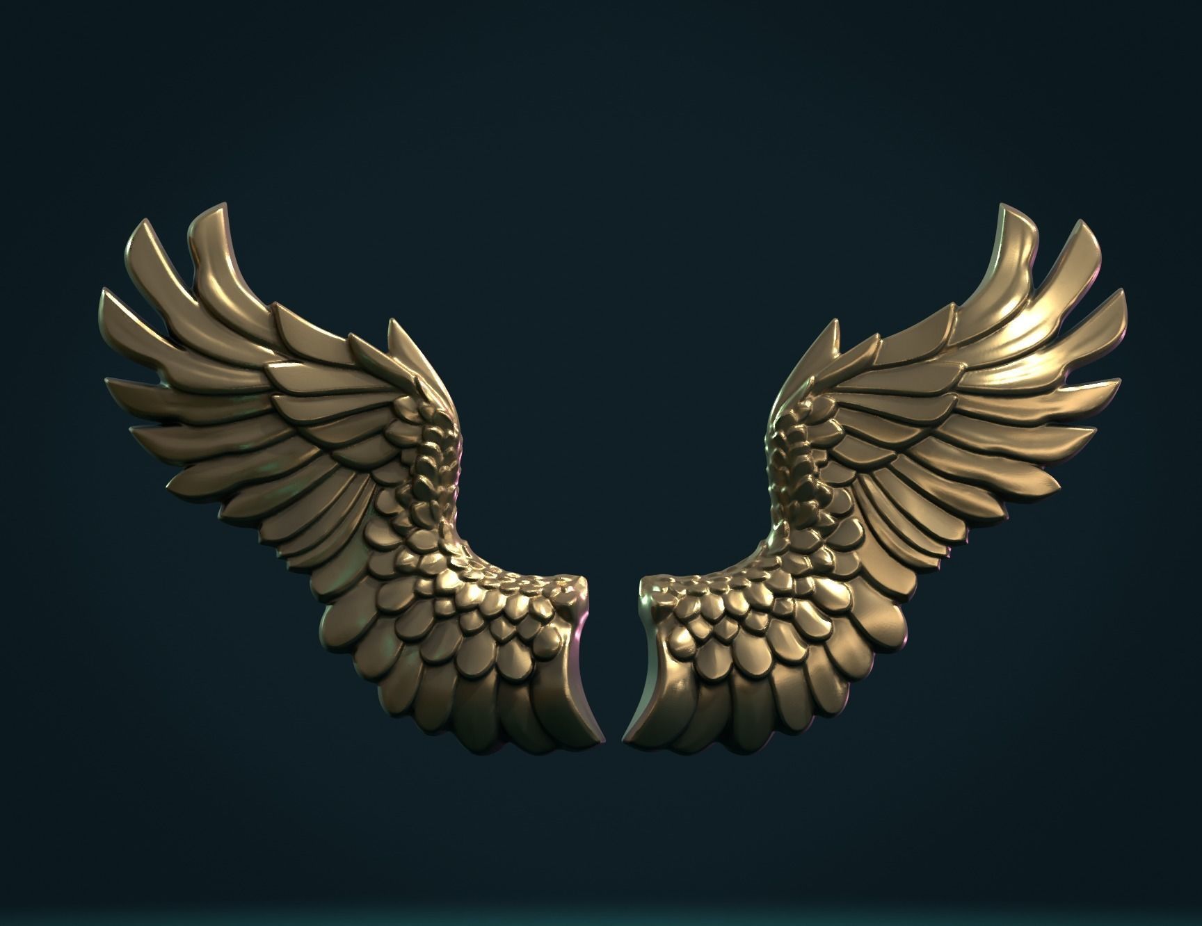 Wings Relief 3D print model_7