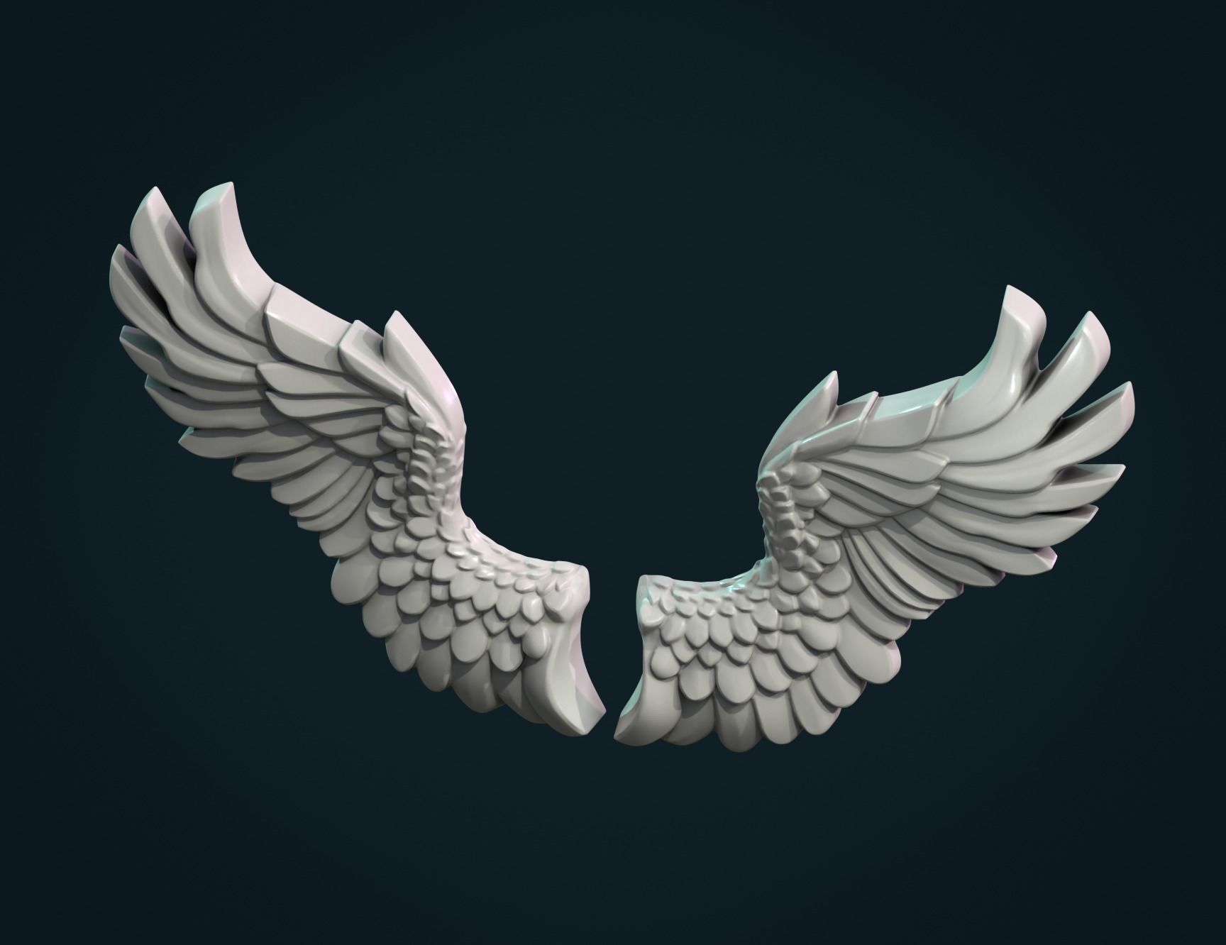 Wings Relief 3D print model_6