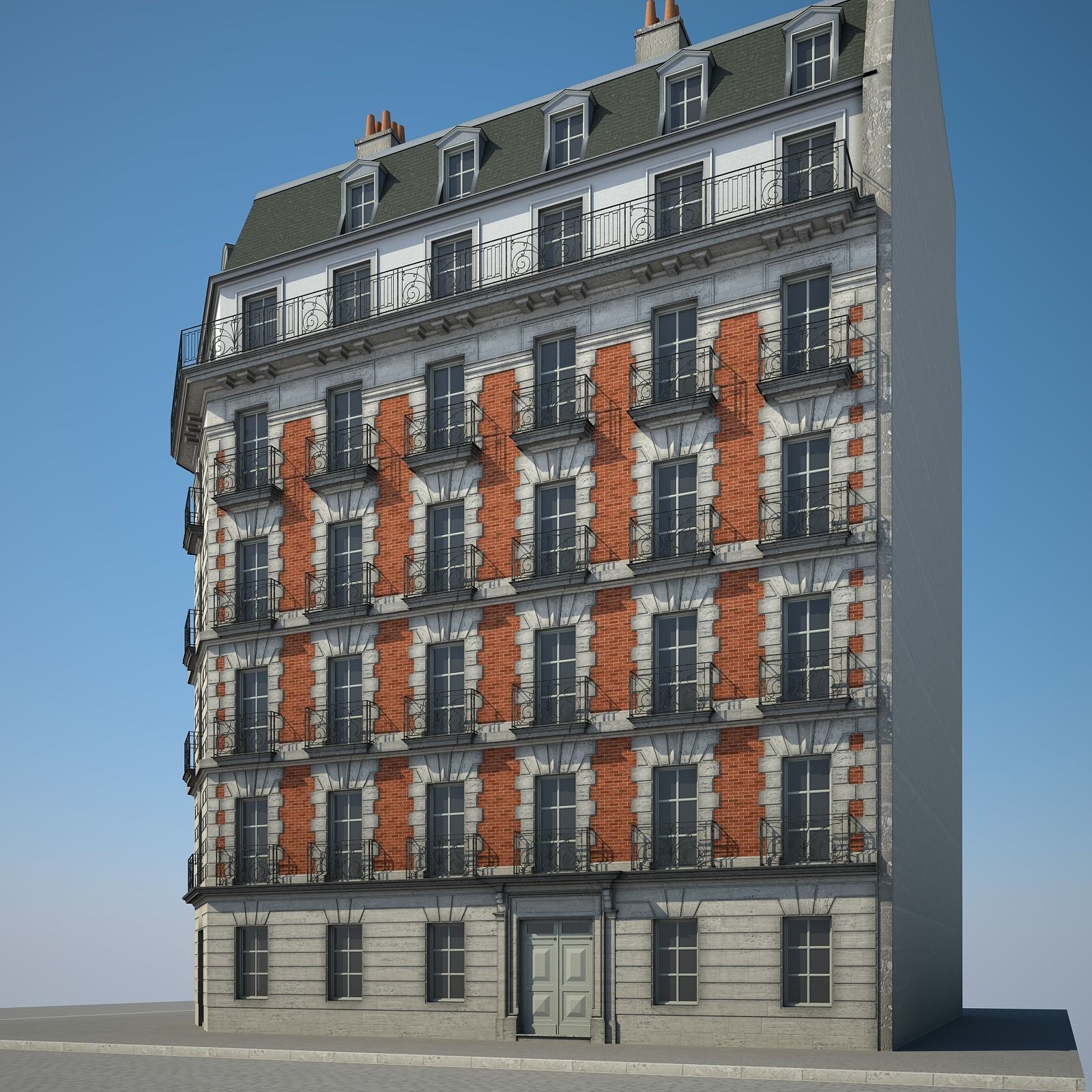 Old Building VII 3D model_2