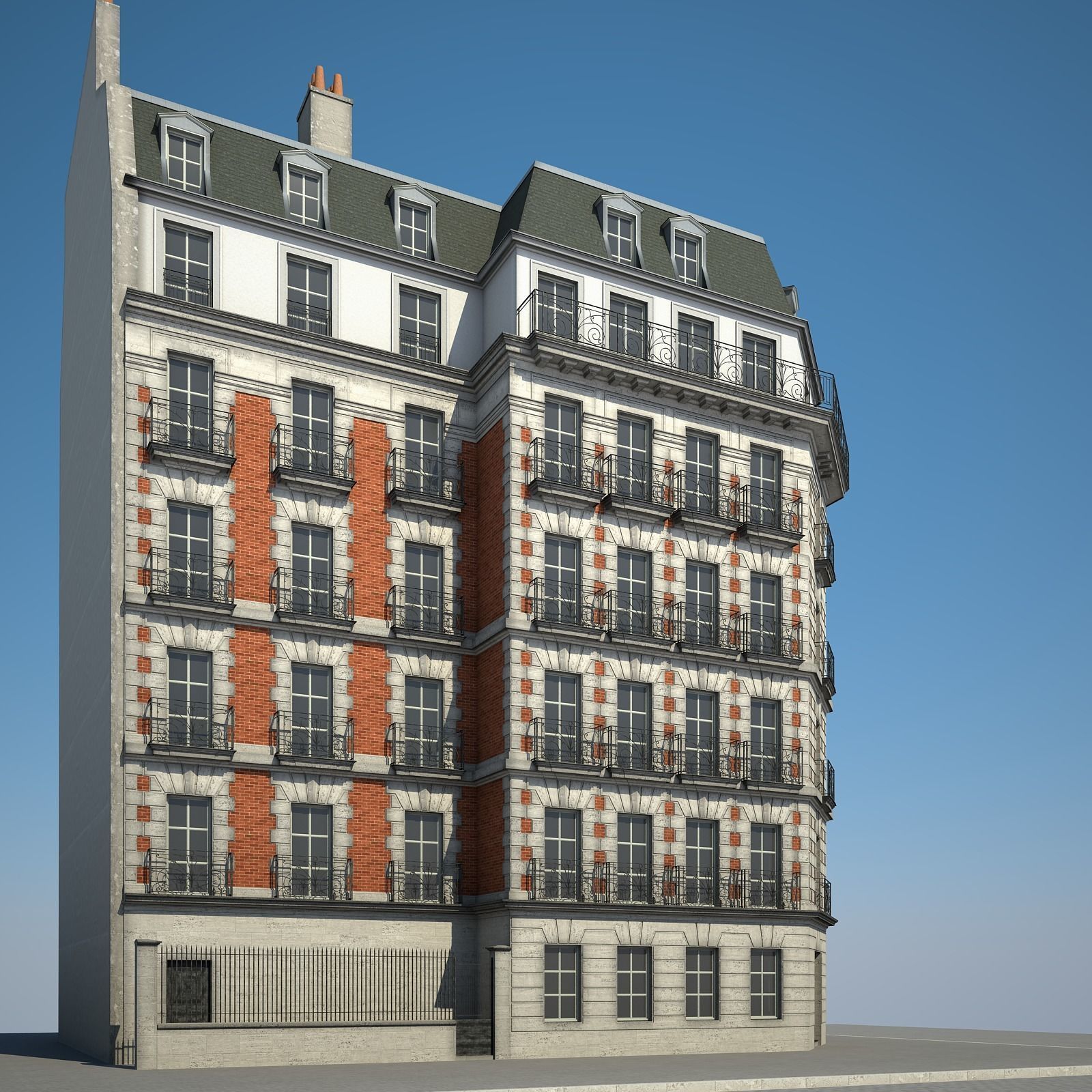 Old Building VII 3D model_1