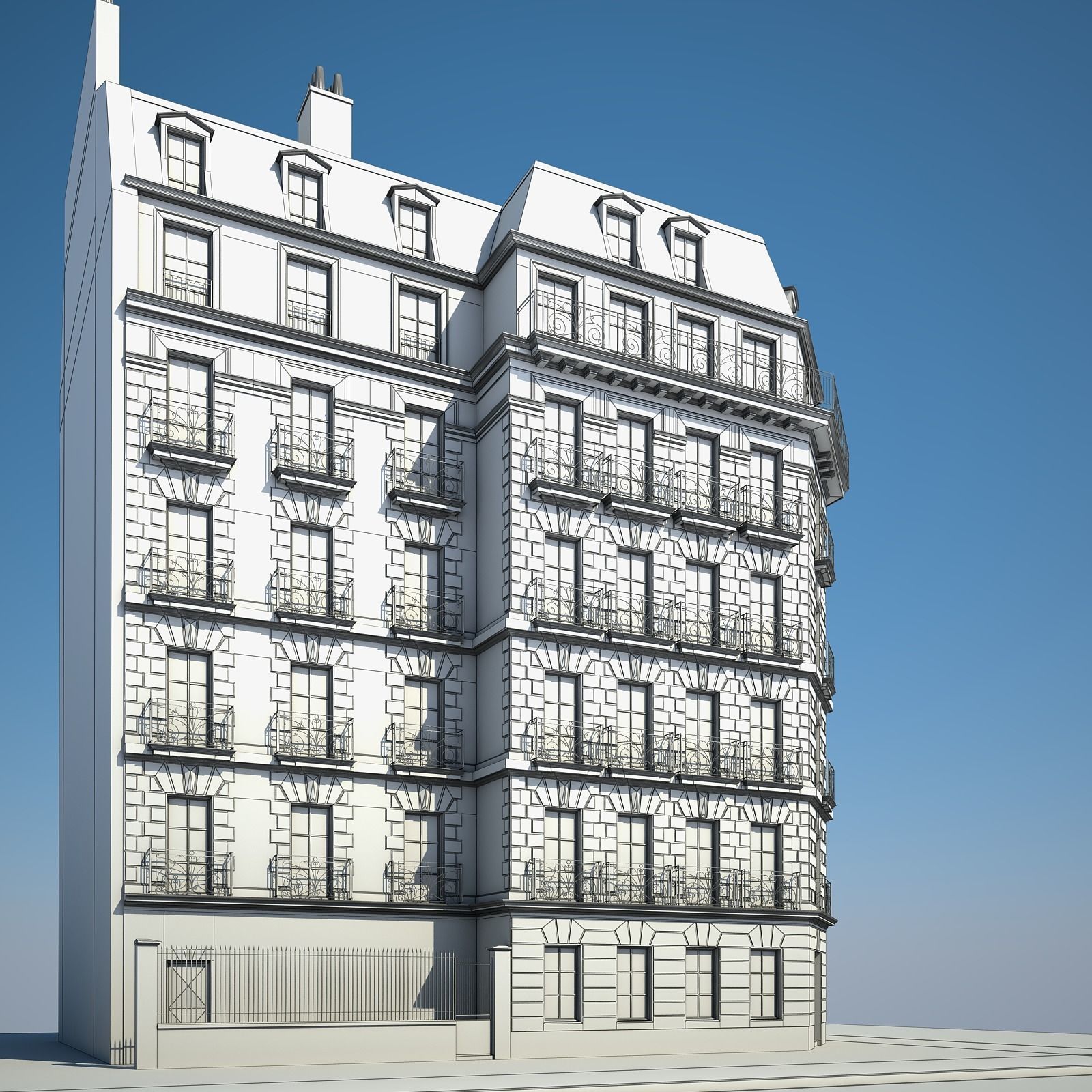 Old Building VII 3D model_9
