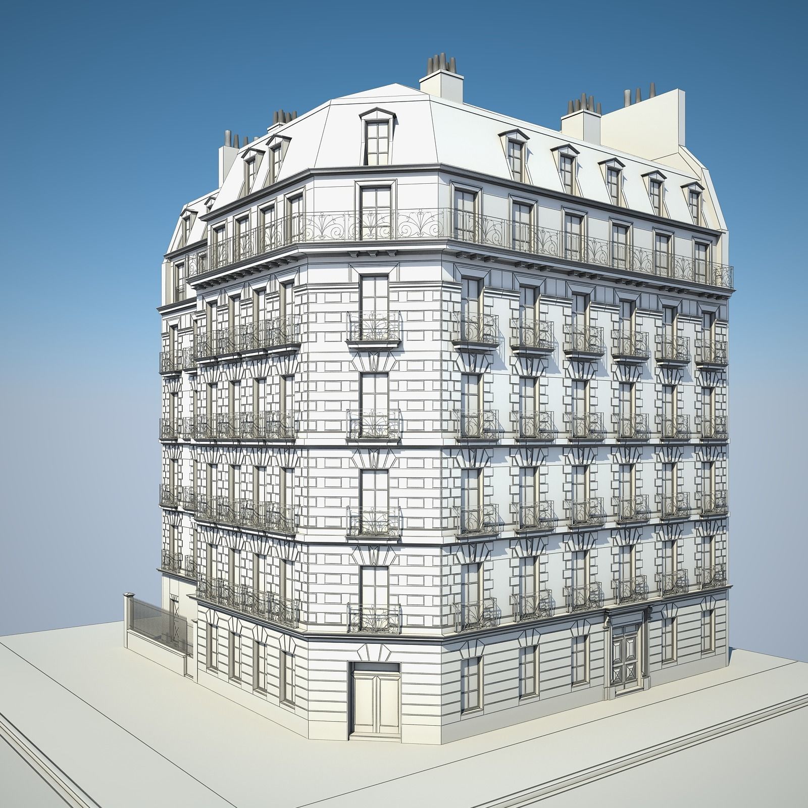 Old Building VII 3D model_15