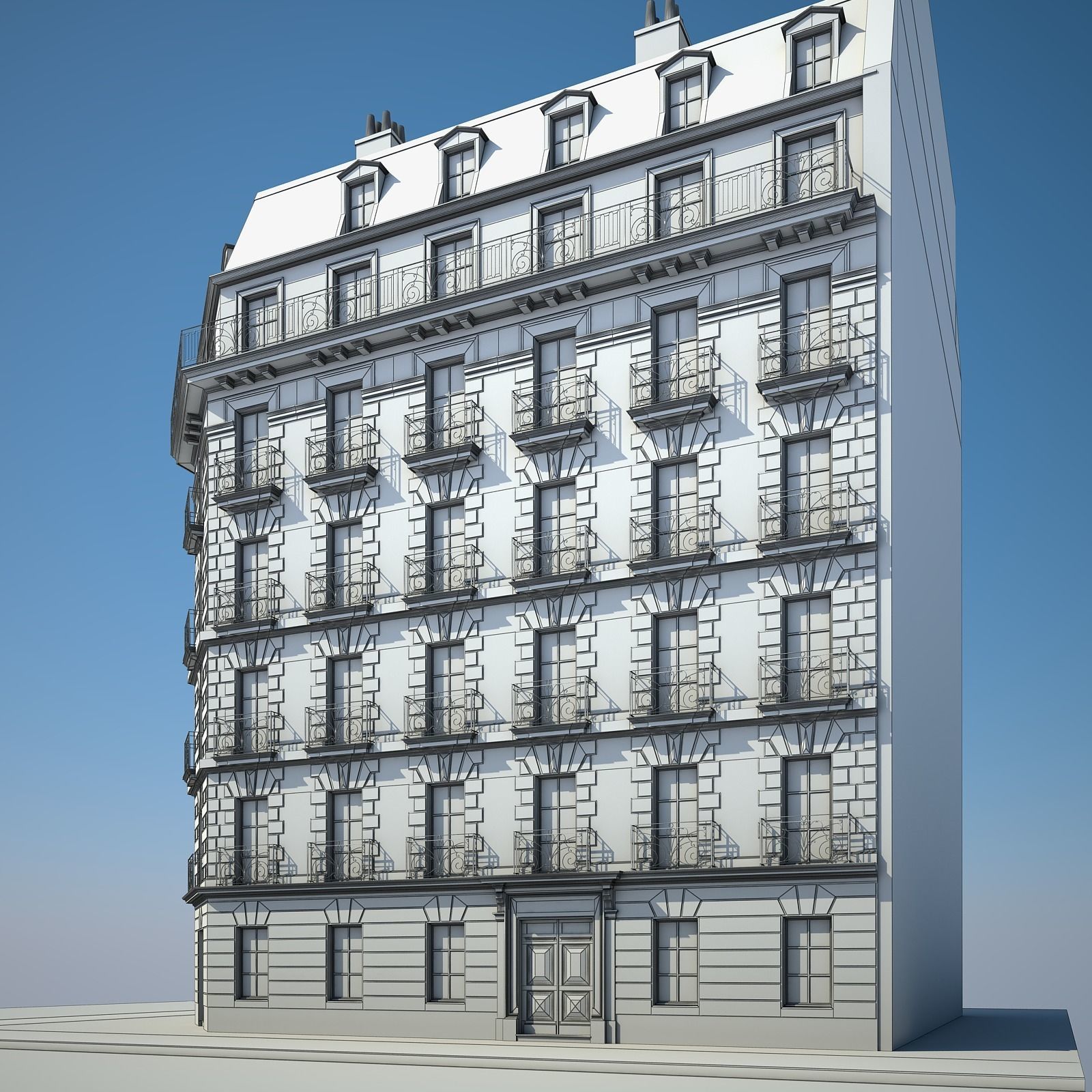 Old Building VII 3D model_10