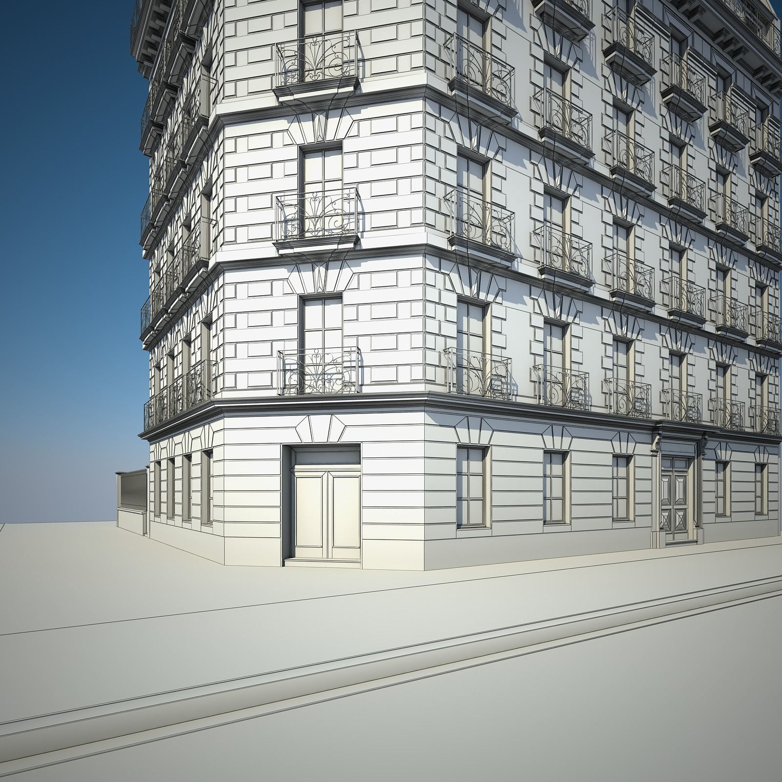 Old Building VII 3D model_12