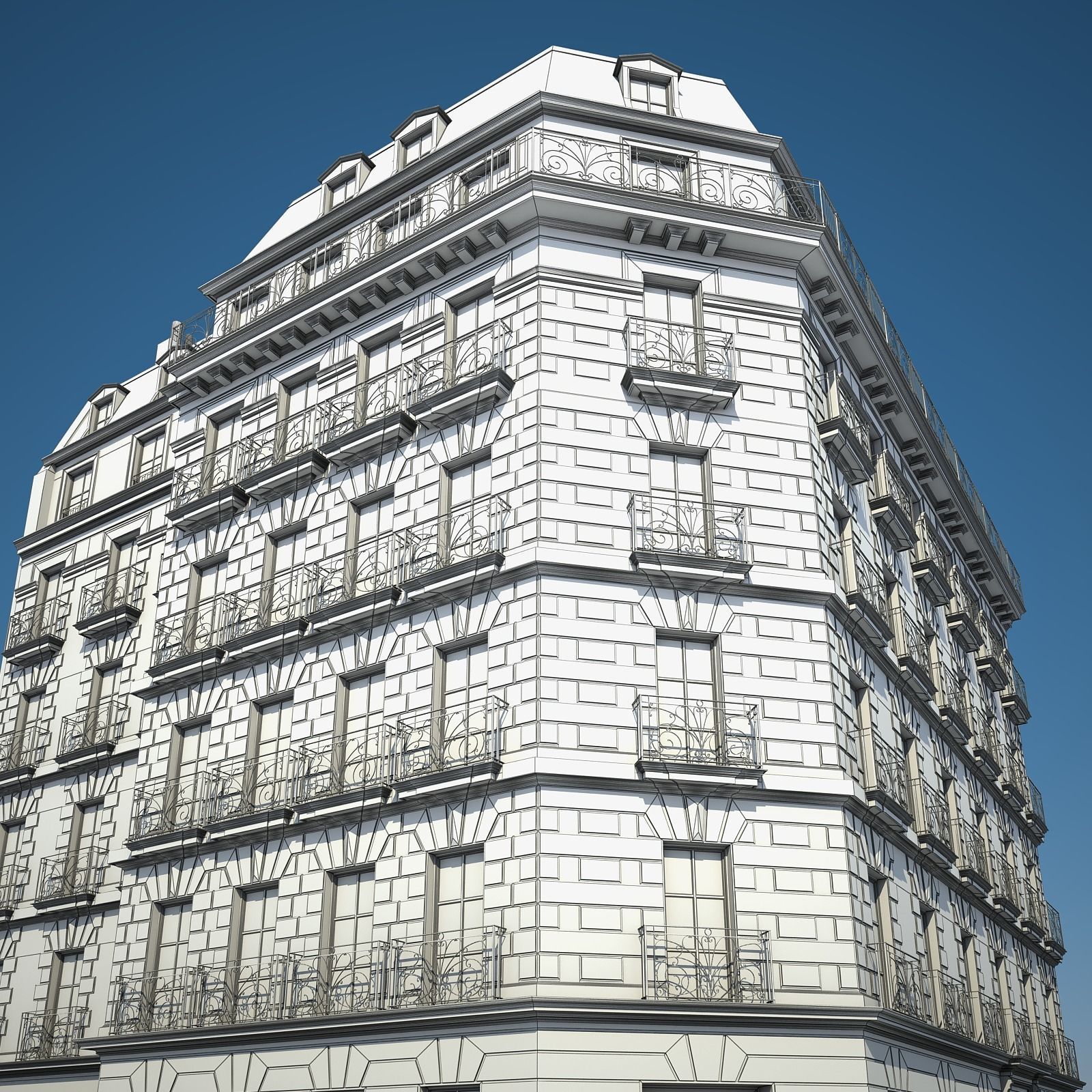 Old Building VII 3D model_11