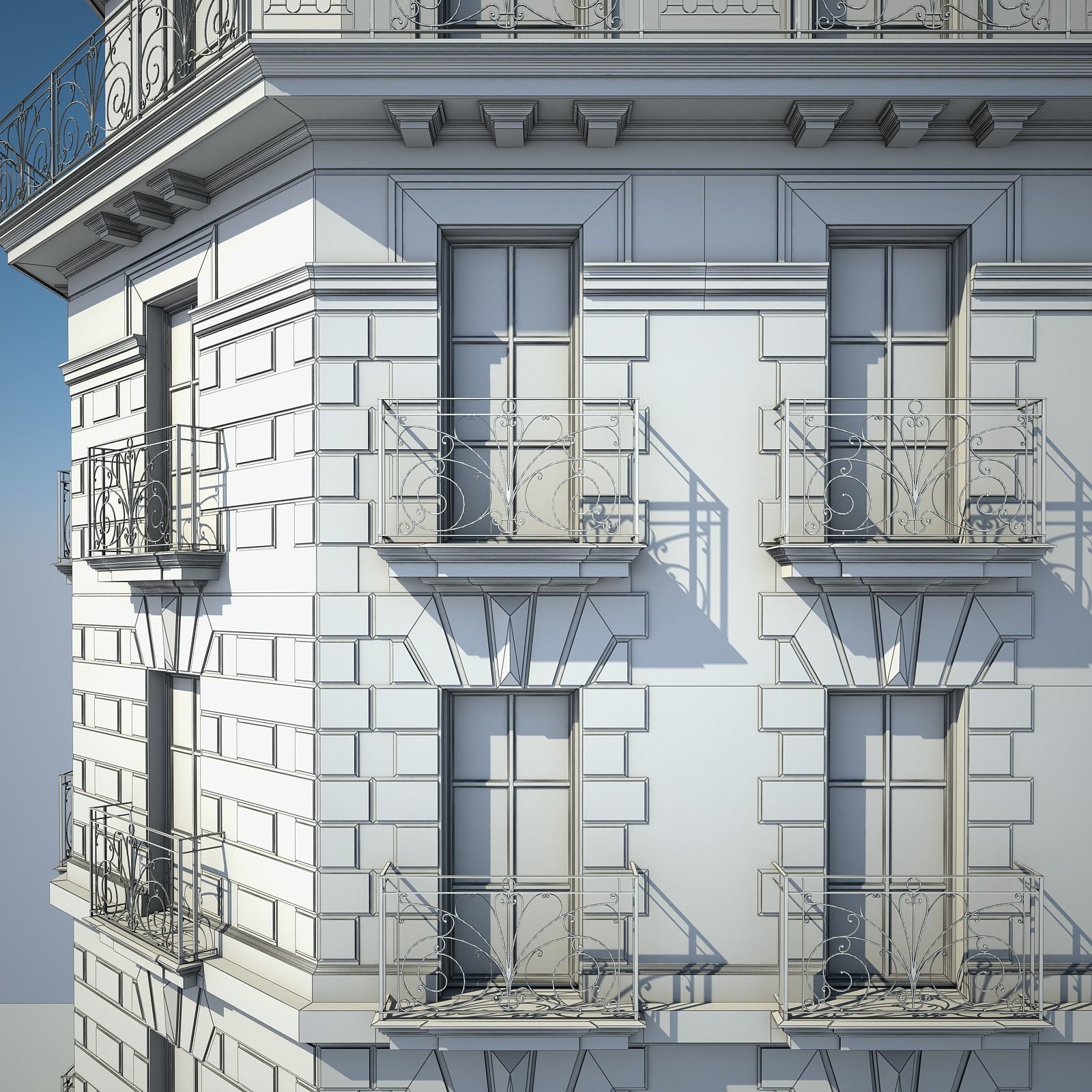 Old Building VII 3D model_14