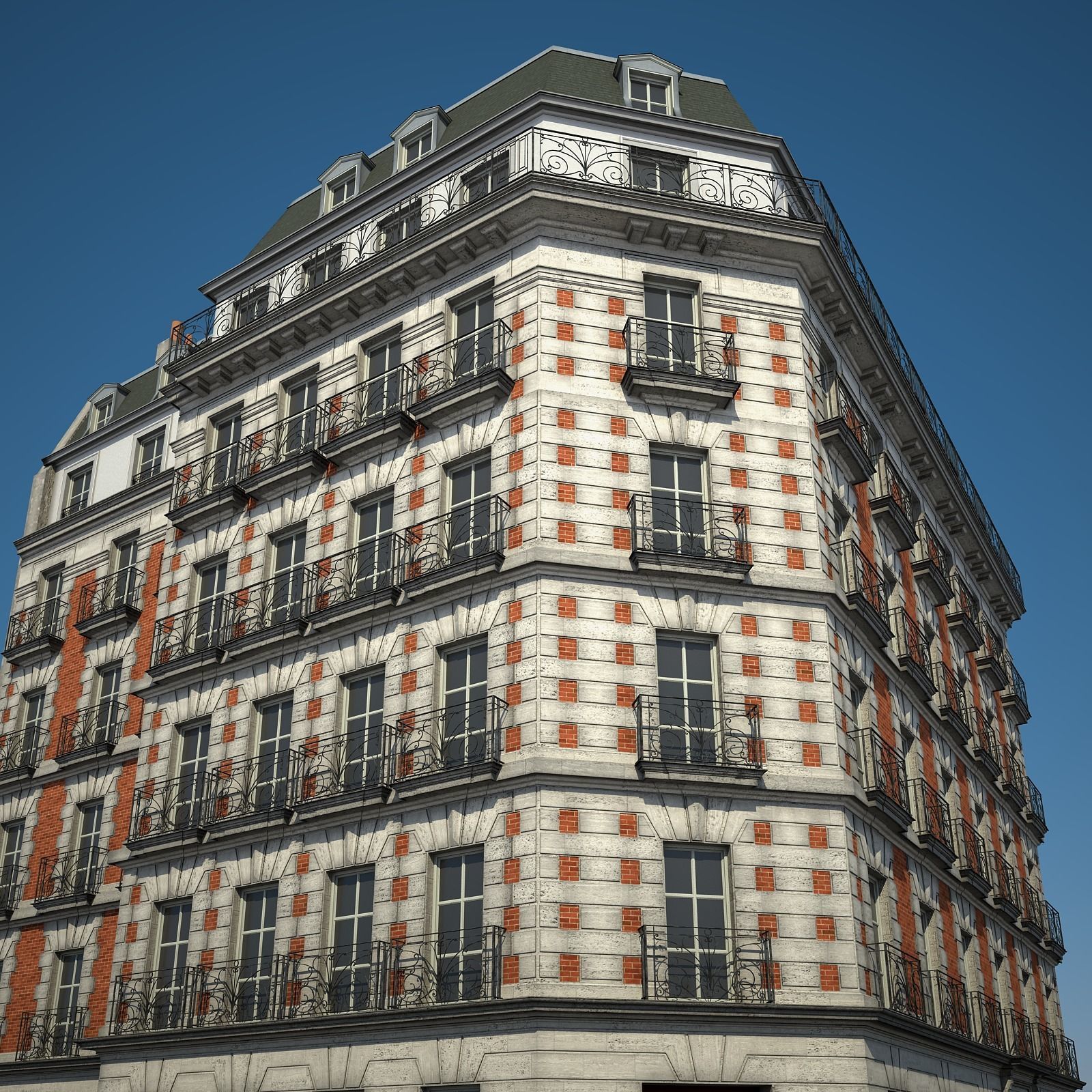 Old Building VII 3D model_3