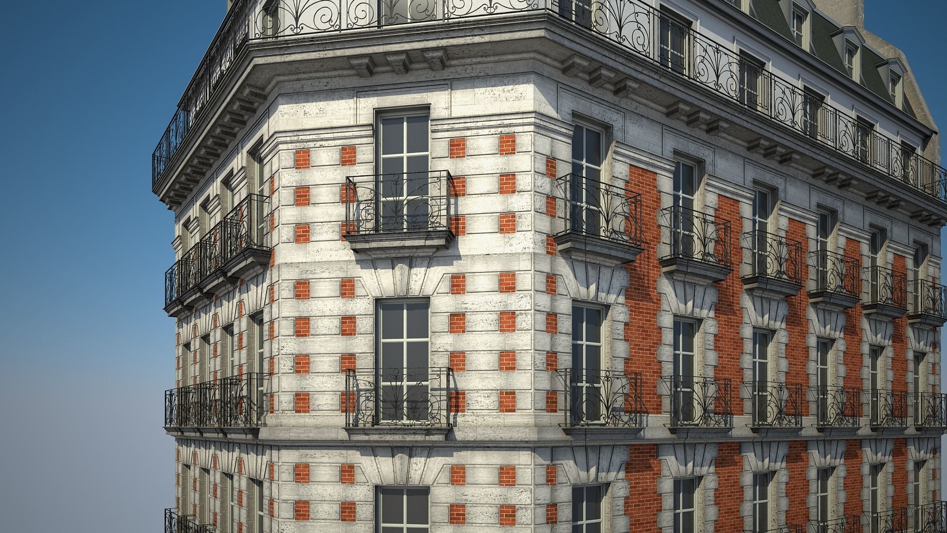 Old Building VII 3D model_5