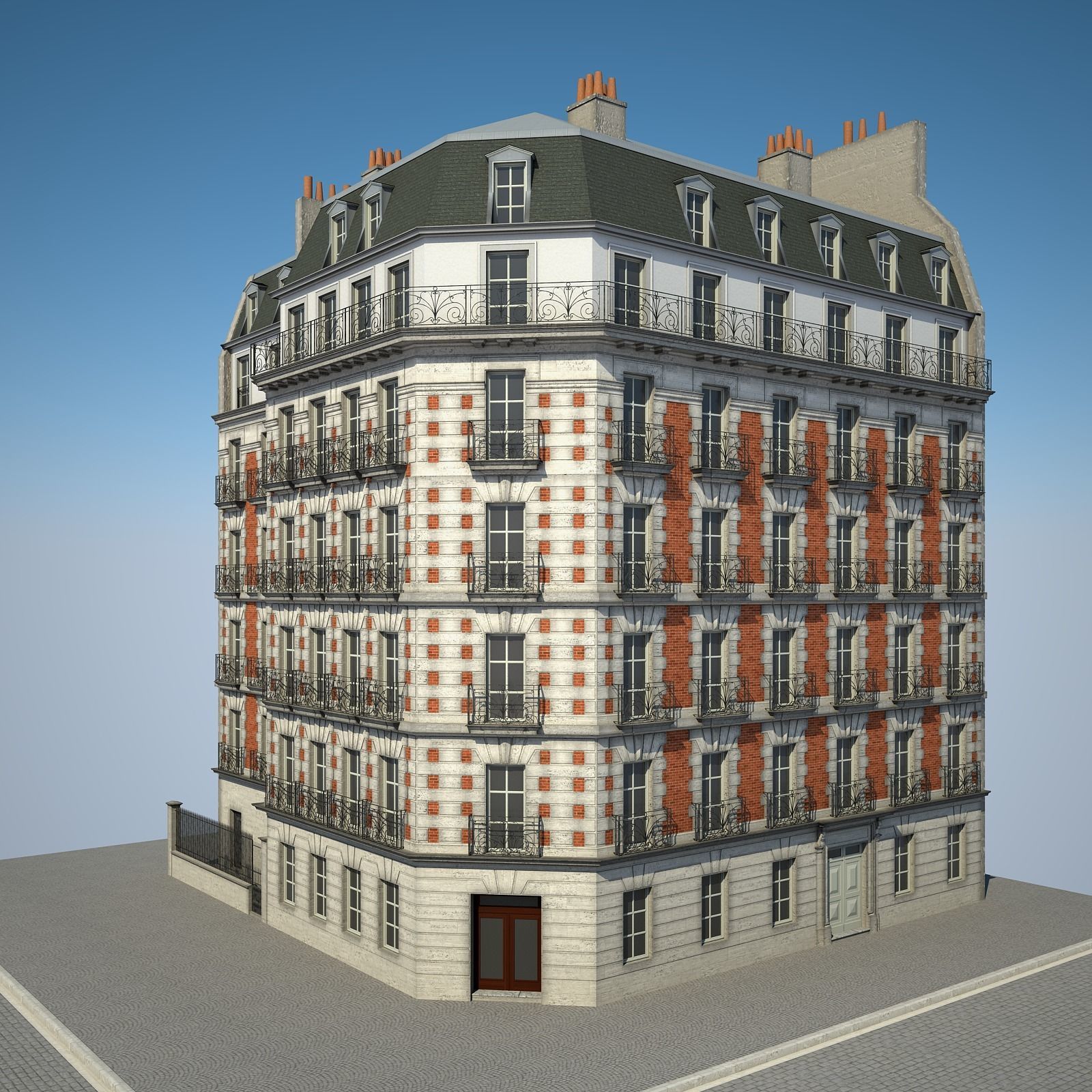 Old Building VII 3D model_7