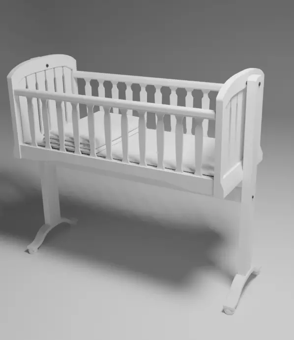 Cot for children Free 3D model